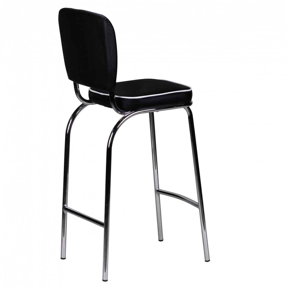 Barhocker Elva Kunstleder Schwarz