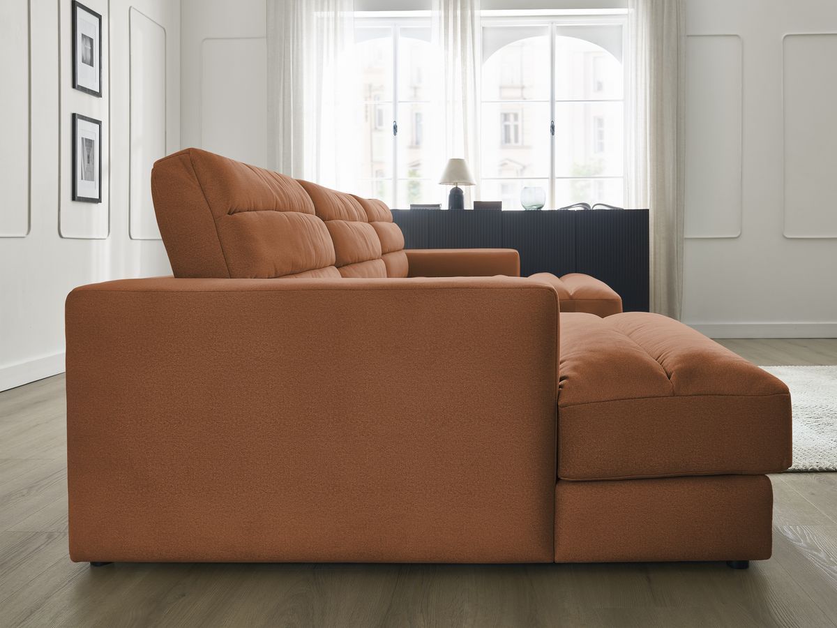 Bobochic Sierra Wohnlandschaft Samt Orange
