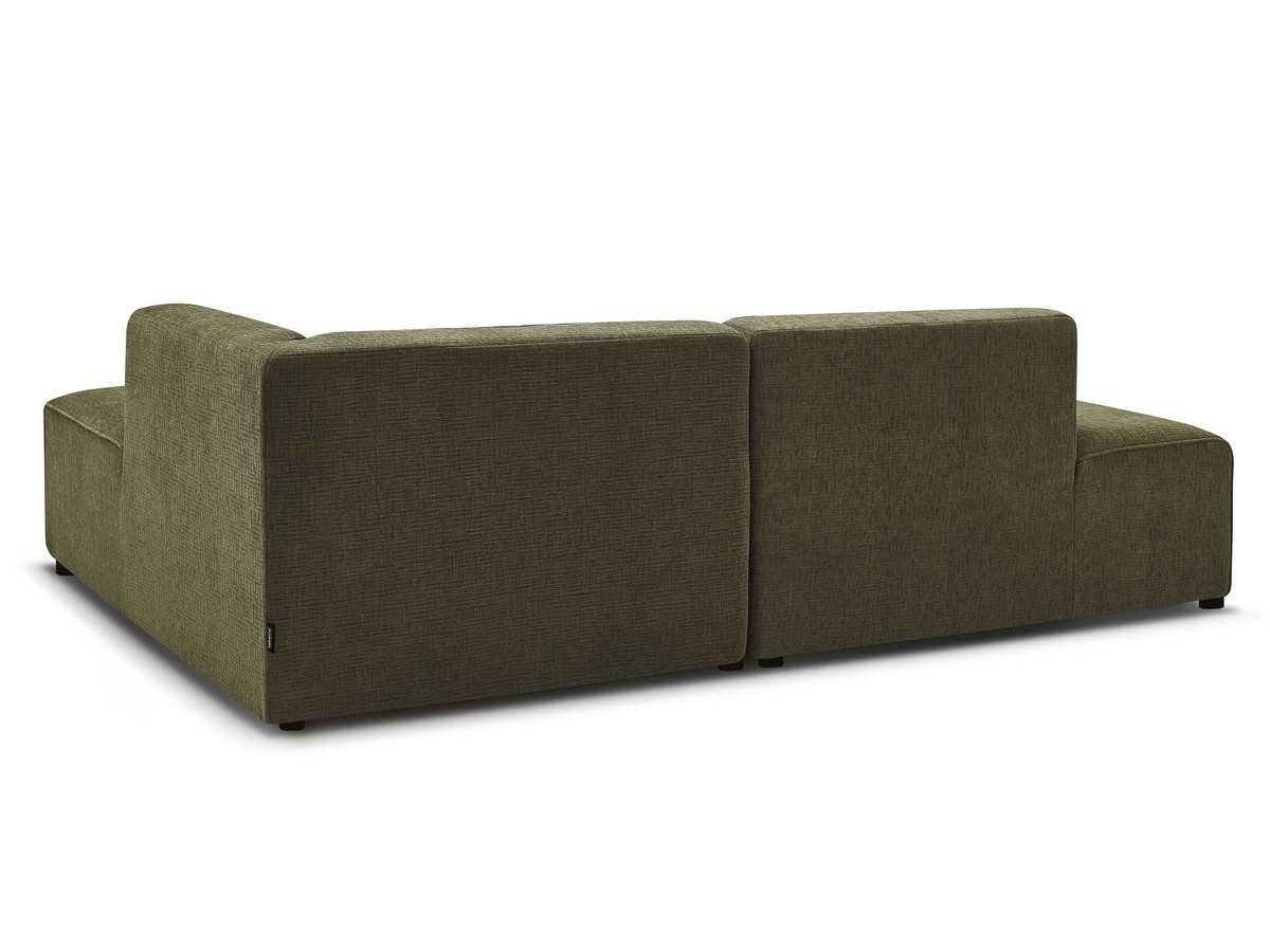 Bobochic Megeve Ecksofa Strukturstoff Grün Ecke rechts