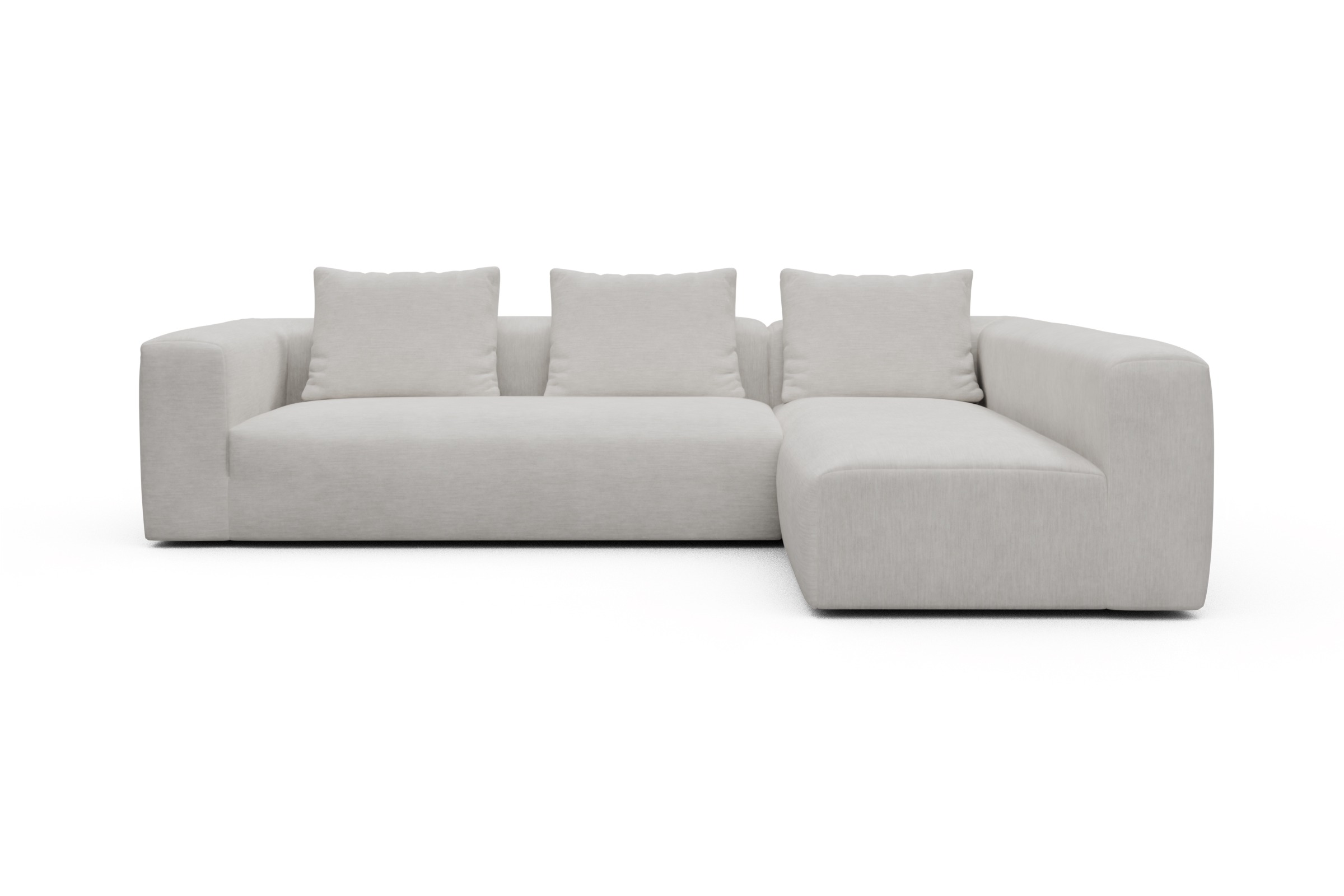 Skandi Home Ecksofa Fred 2x 2,5-Sitzer rechts offen Vivus-Dusty-Off-White moebelfaktor