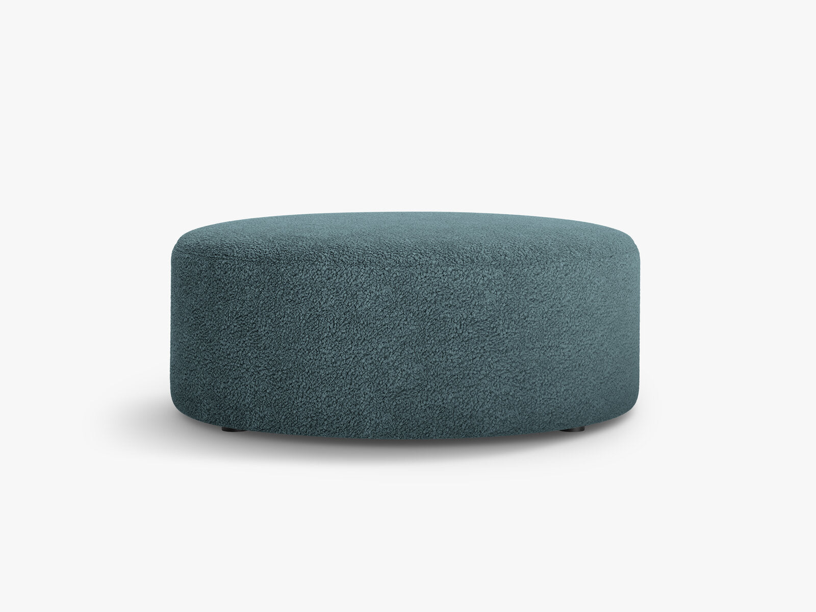 Micadoni Pouf Dia 90cm Boucle Rolf Petrol