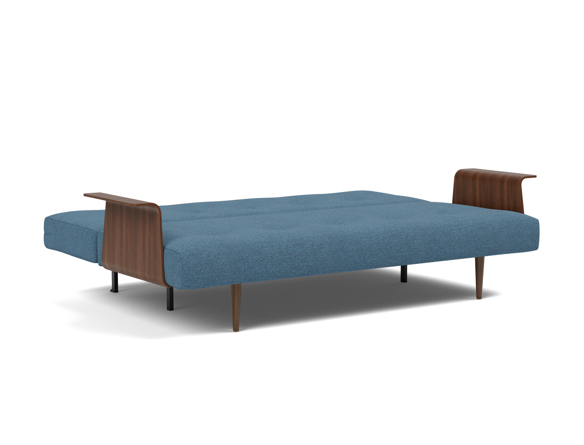 Schlafsofa Recast mit Armlehnen Strukturierter Stoff Weda 302-Weda-Blue