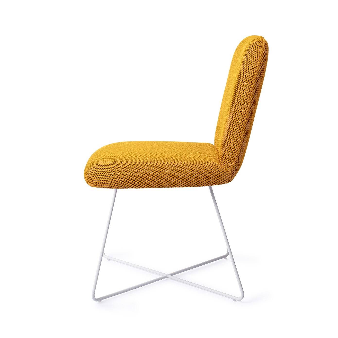 Jesper Home Esszimmerstuhl Taiwa Groovy-Garam Cross Weiß