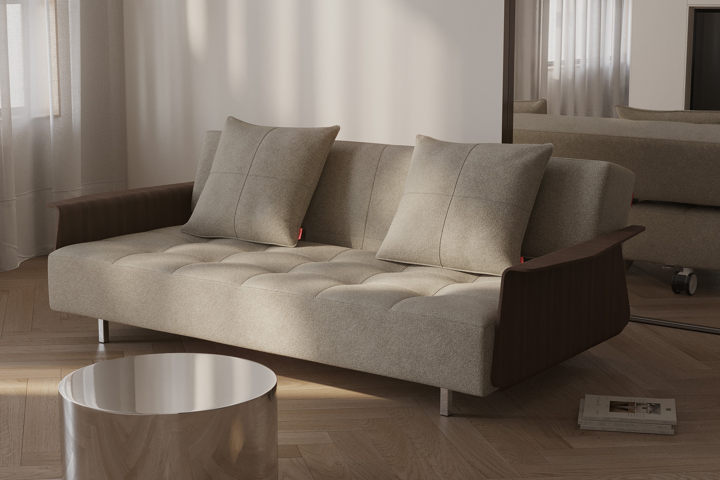 Schlafsofa Long Horn D.E.L. mit Armlehnen