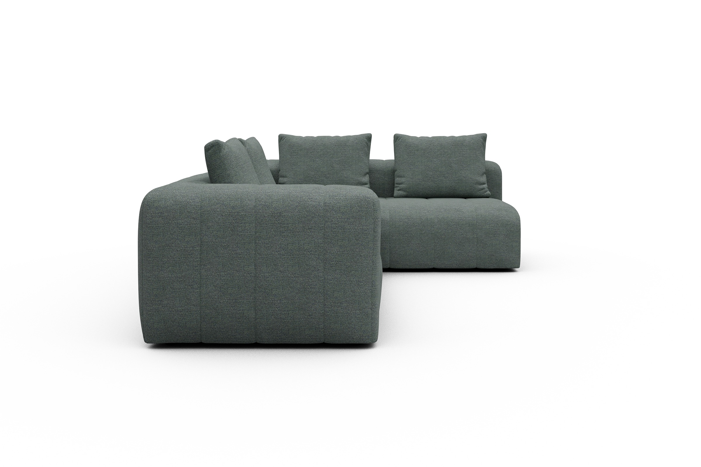 Ecksofa Hugo 2x 2,5-Sitzer Armlehne links Carreno-Ice-Blue