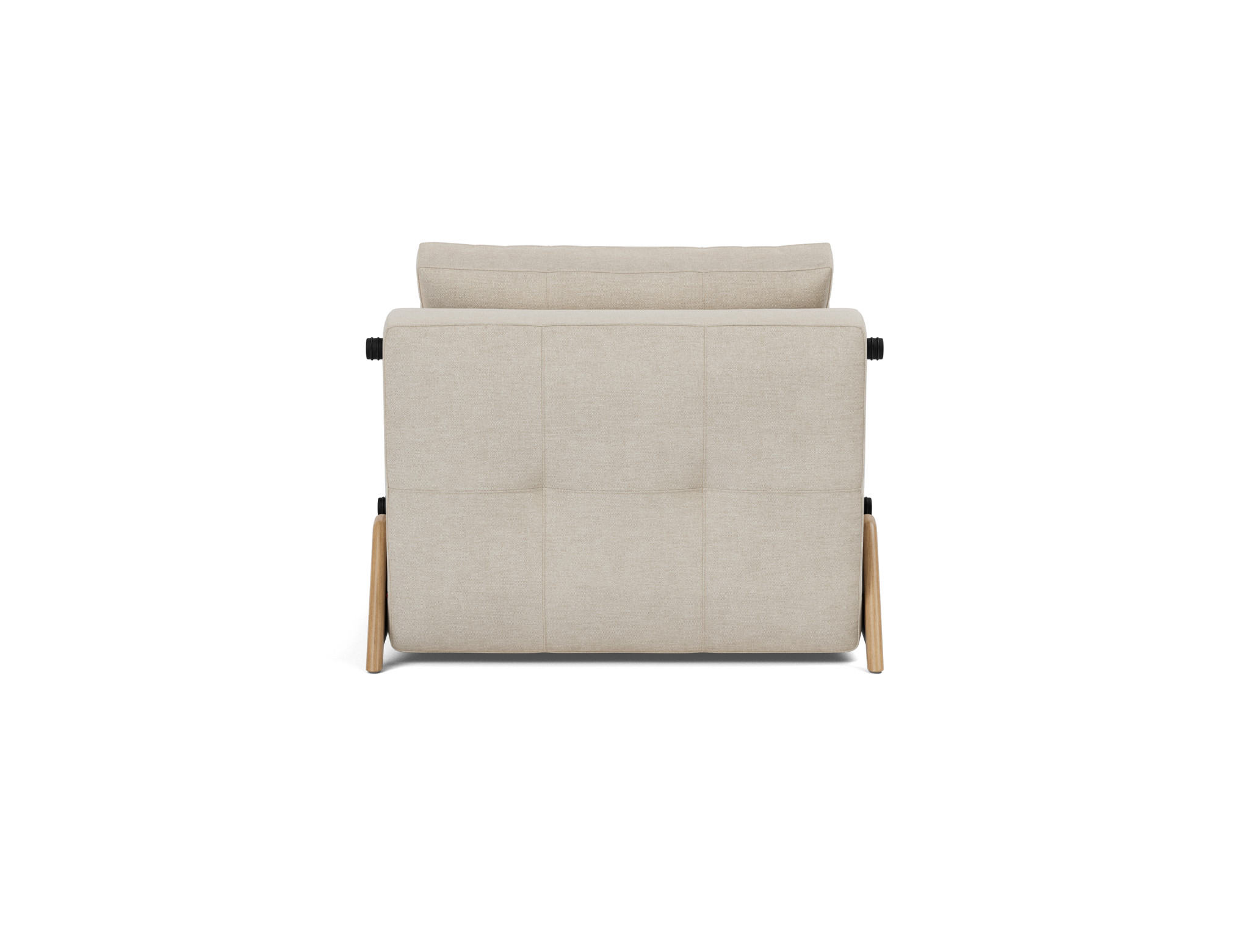 Schlafsessel Cubed 90 Flachgewebe Phobos 586-Latte Beine Eiche