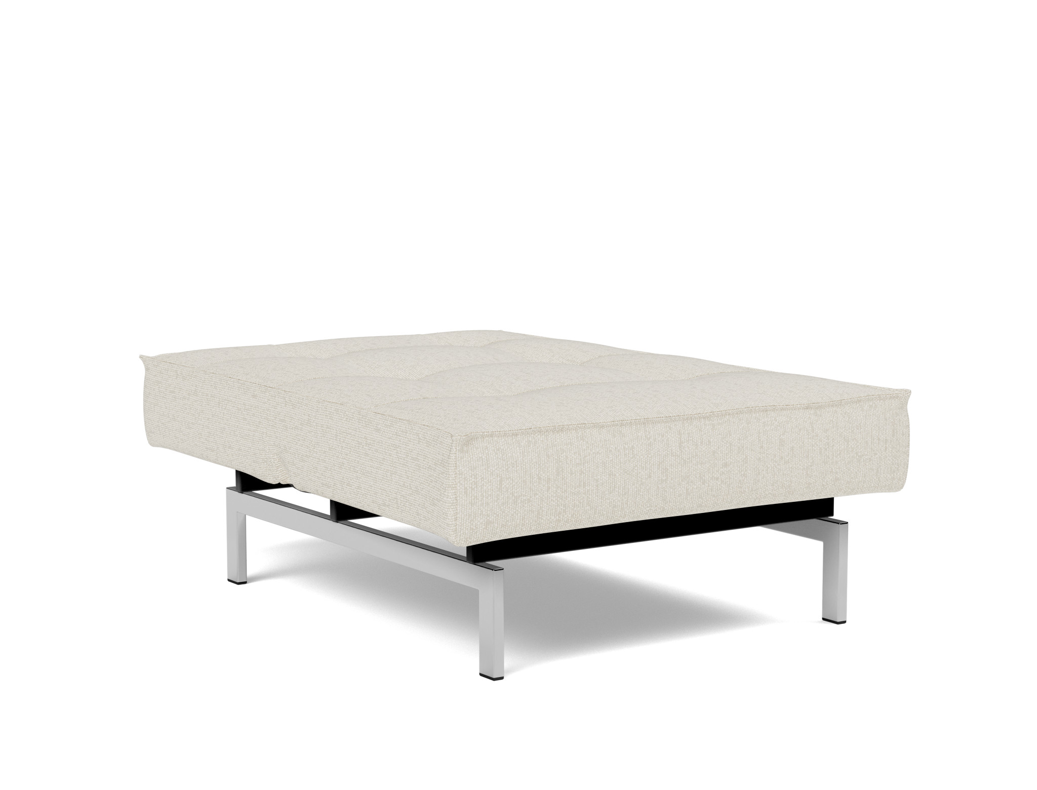 Sessel Splitback Boucle Skandi 531-Off-White Beine Chrom