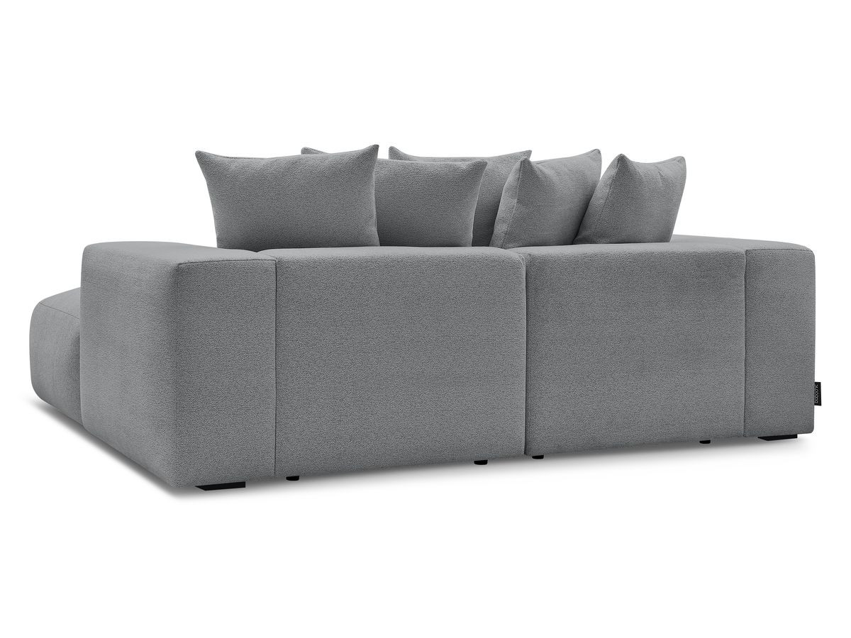 Bobochic Voltaire Sofa 4-Sitzer 248 × 170 cm Melange-Stoff Dunkelgrau