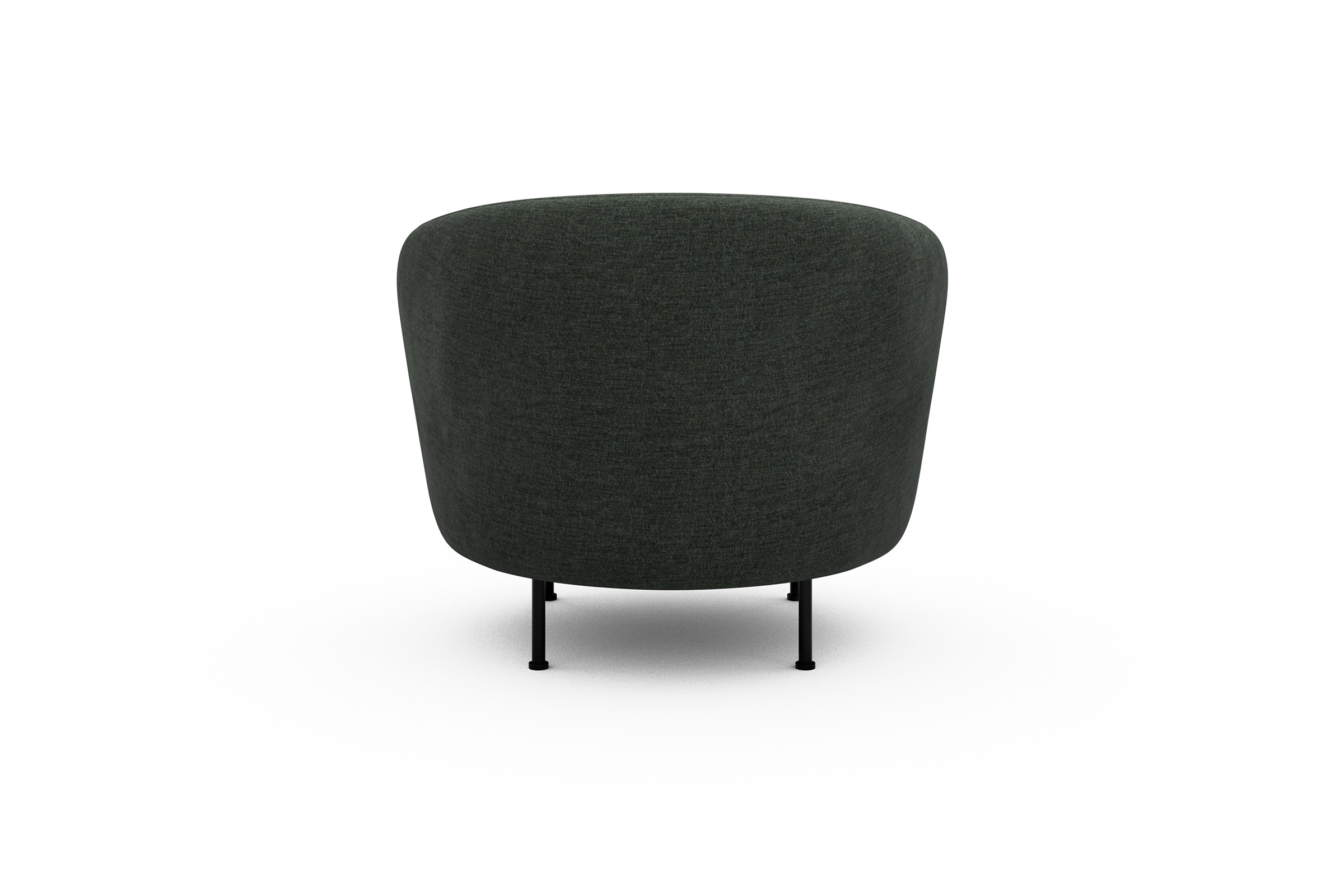 Sessel Ronda Metallbeine Schwarz Aivi-Pine-Green