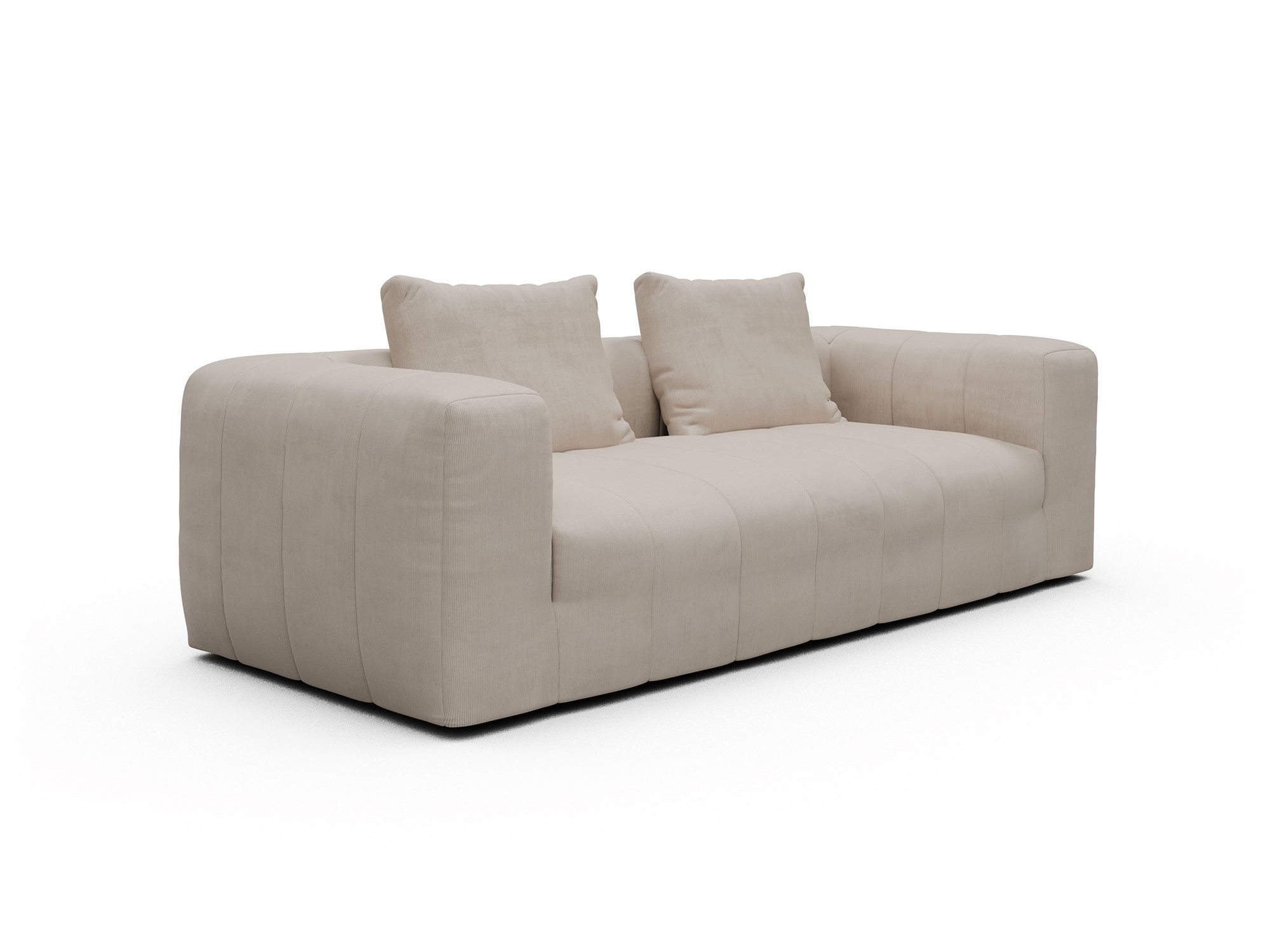 Hugo 3-Sitzer Cordufine-Off-White moebelfaktor