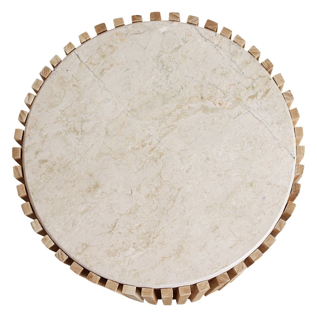 Raw Materials Infinity runder Beistelltisch aus Marmor