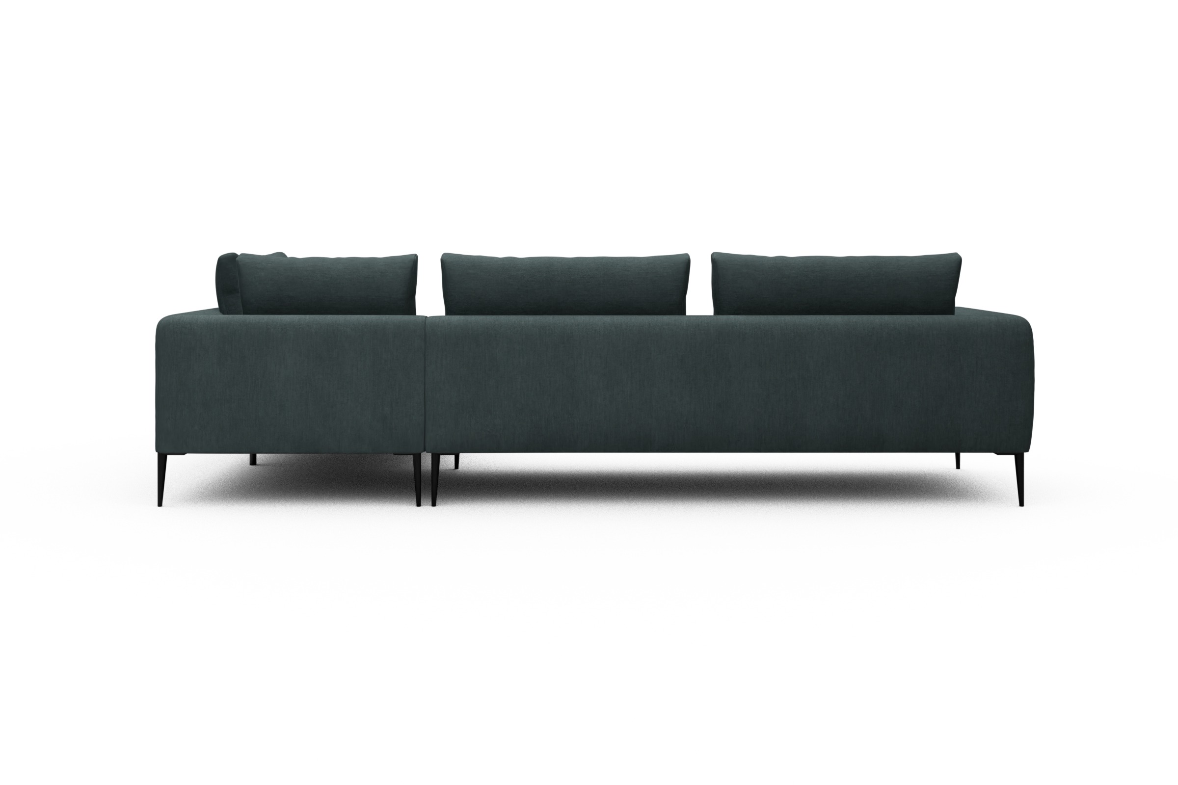 Ecksofa Paul Relax-Ecke links mit 3-Sitzer Vivus-Blue