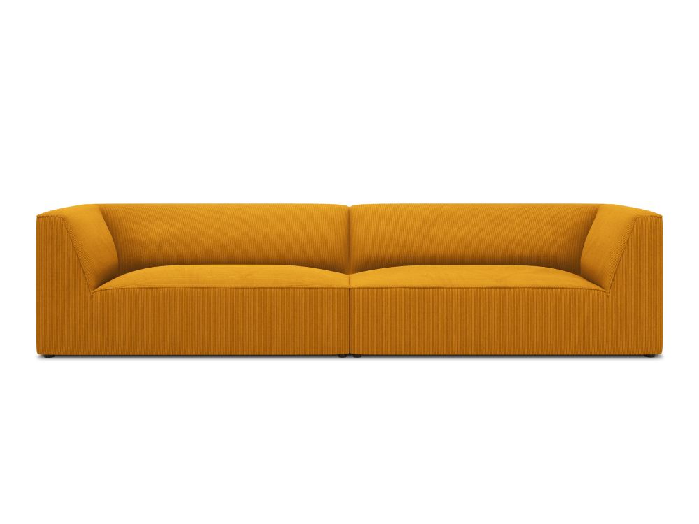 Cosmopolitan Design Sofa Siena 4-Sitzer Kord Scala Gelb