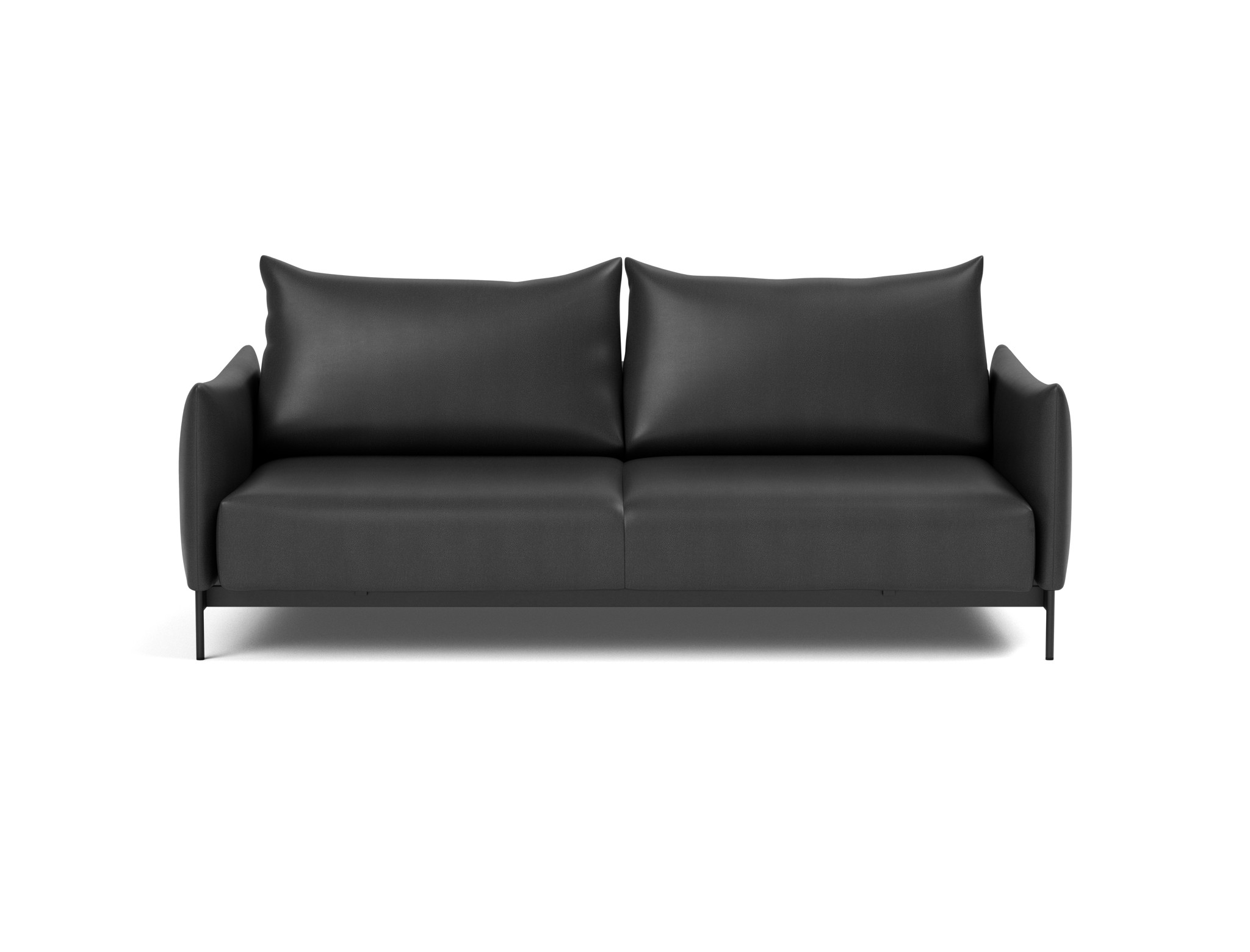 Schlafsofa Malloy Lederoptik Faunal 550-Black