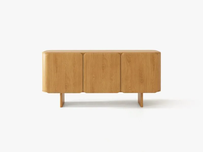 Micadoni Charlotte Kommode Eiche Natur 160 cm