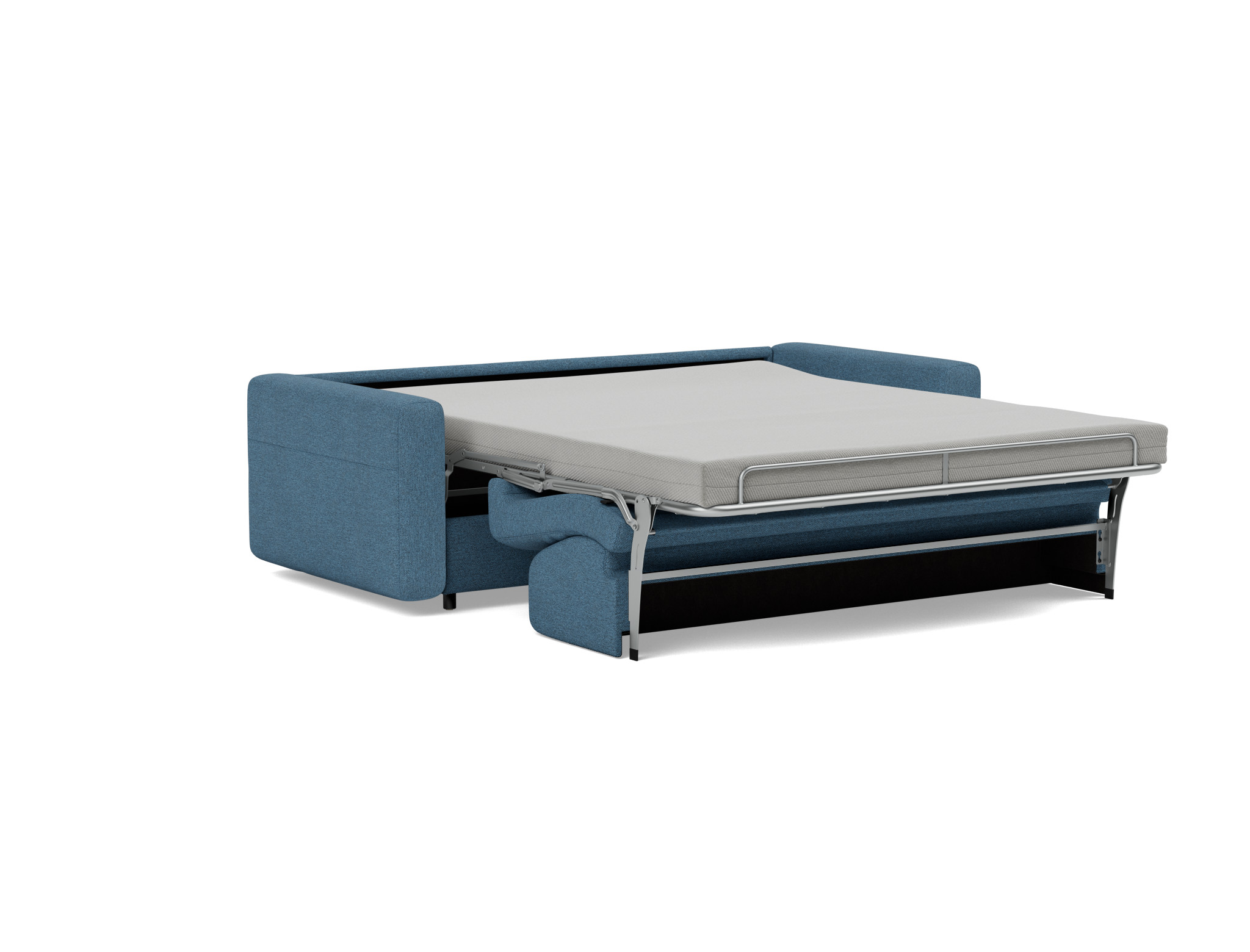 Schlafsofa Killian mit Memory-Matratze 160 Strukturierter Stoff Weda 302-Weda-Blue