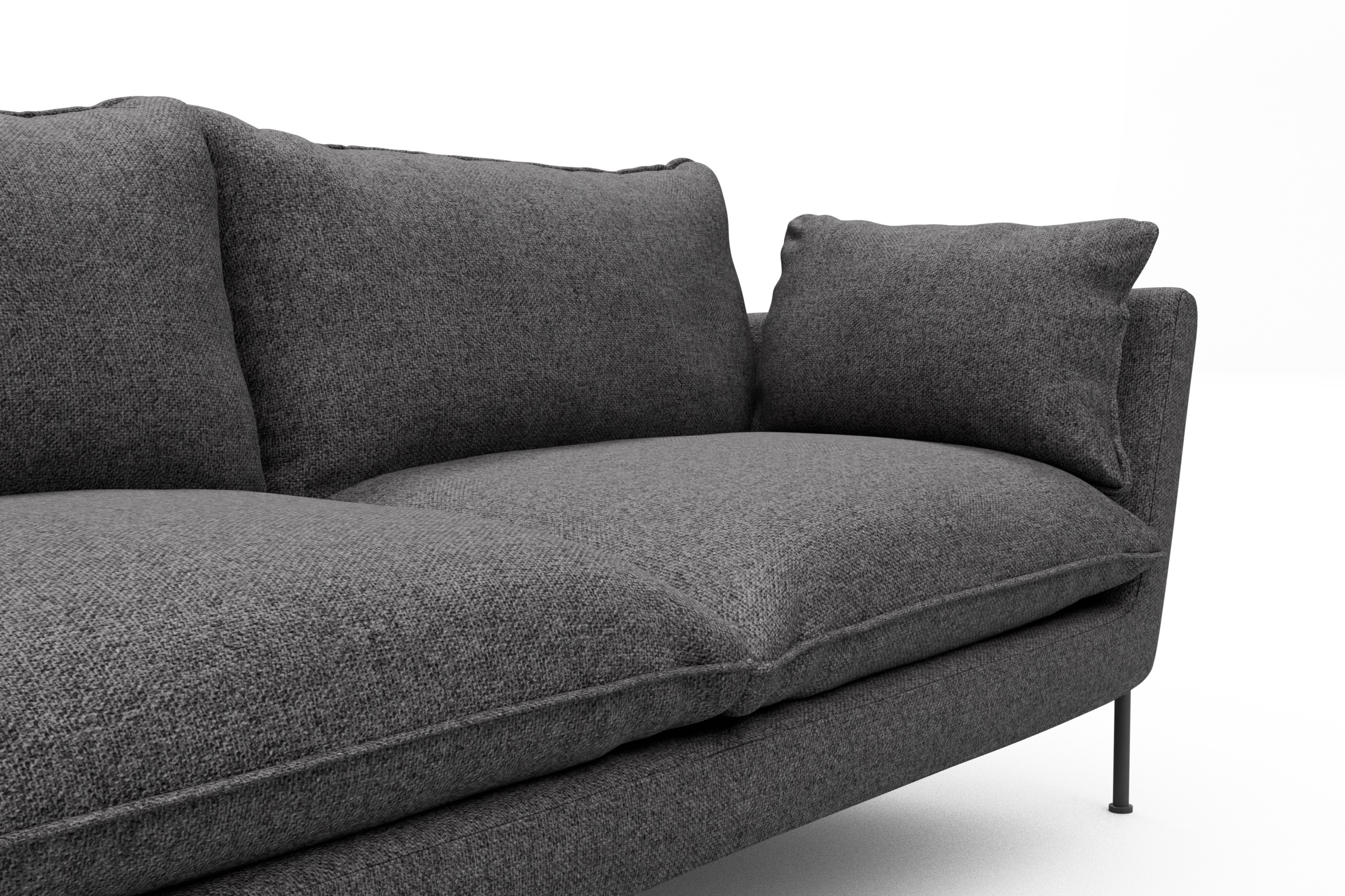 Sofa Anton PREMIUM 3-Sitzer Sama-Antracite