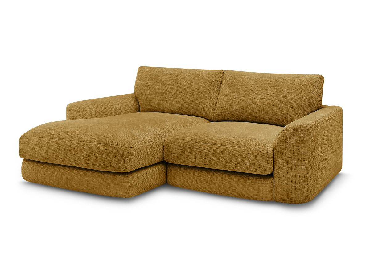 Bobochic Leonore Ecksofa Strukturstoff Gelb Ecke links