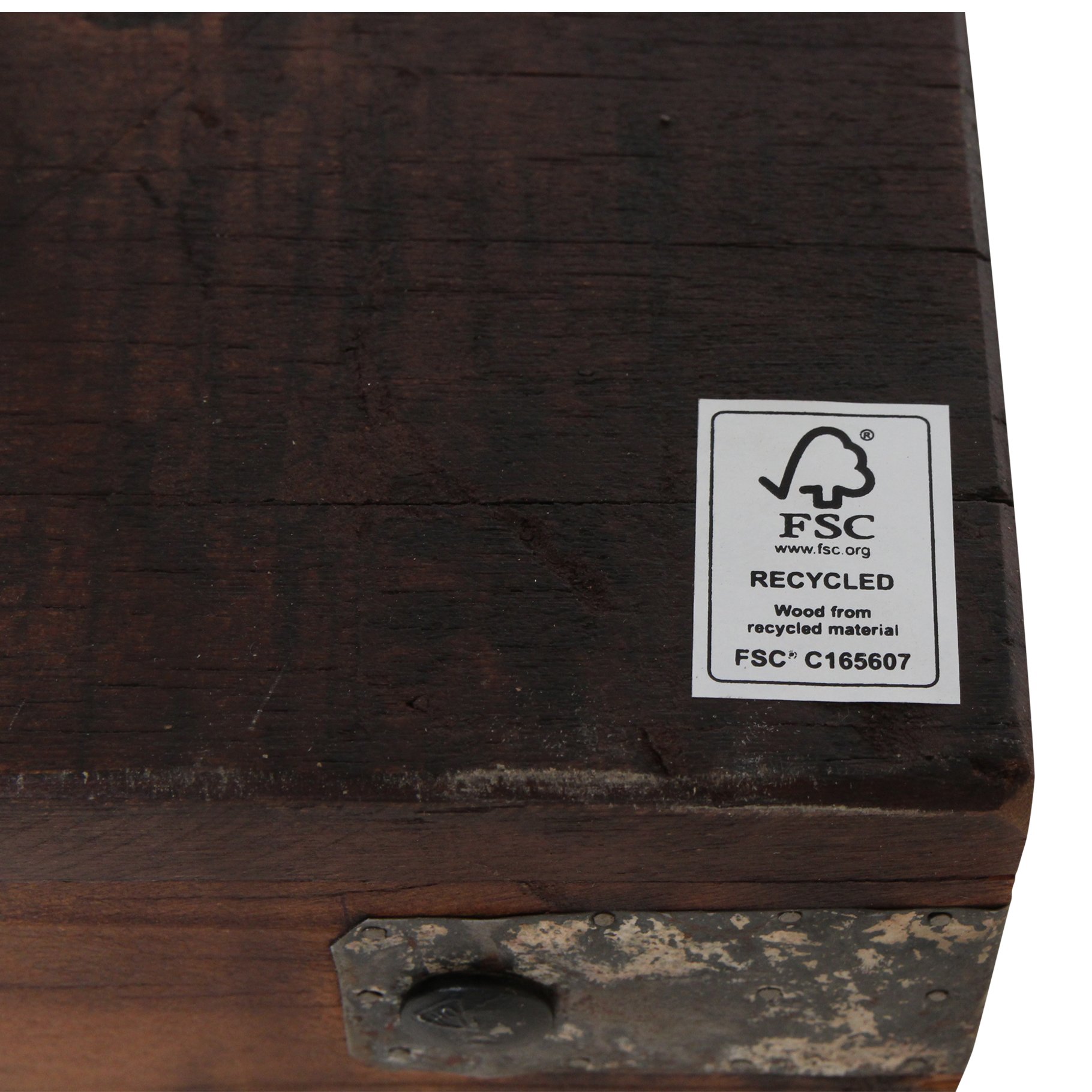 Raw Materials Brauner klappbarer Couchtisch 120x75x45cm