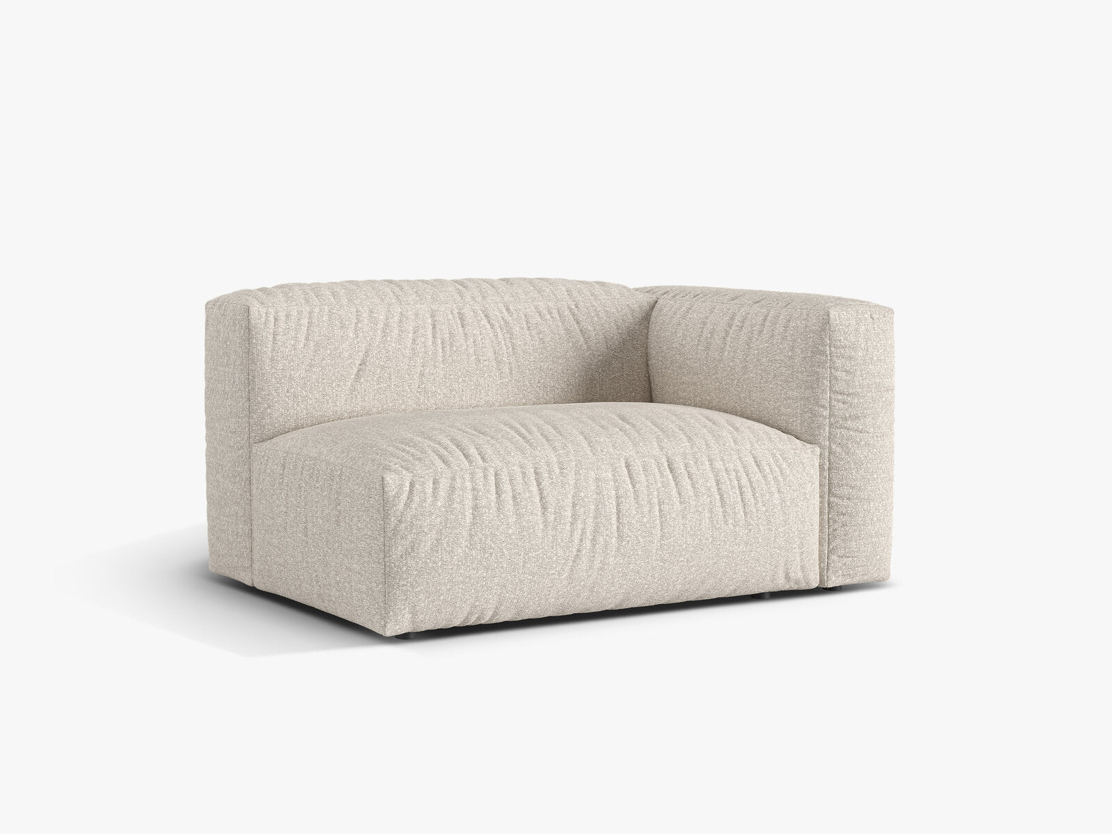 Micadoni Eckmodul Martina 1-Sitzer Groß Rechts Boucle Monet Beige