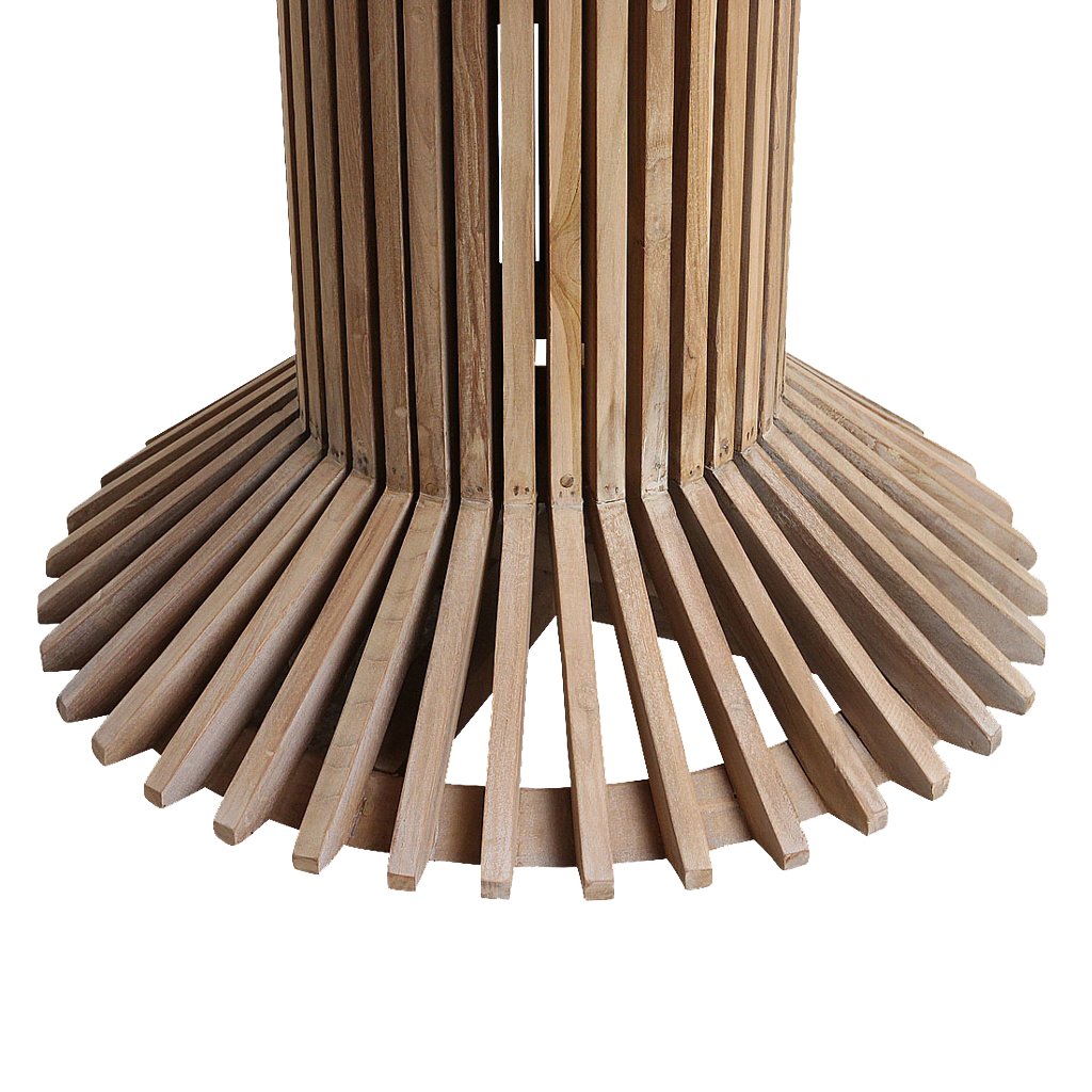 Raw Materials Eiffel runder Esstisch aus Teakholz Ø 120cm