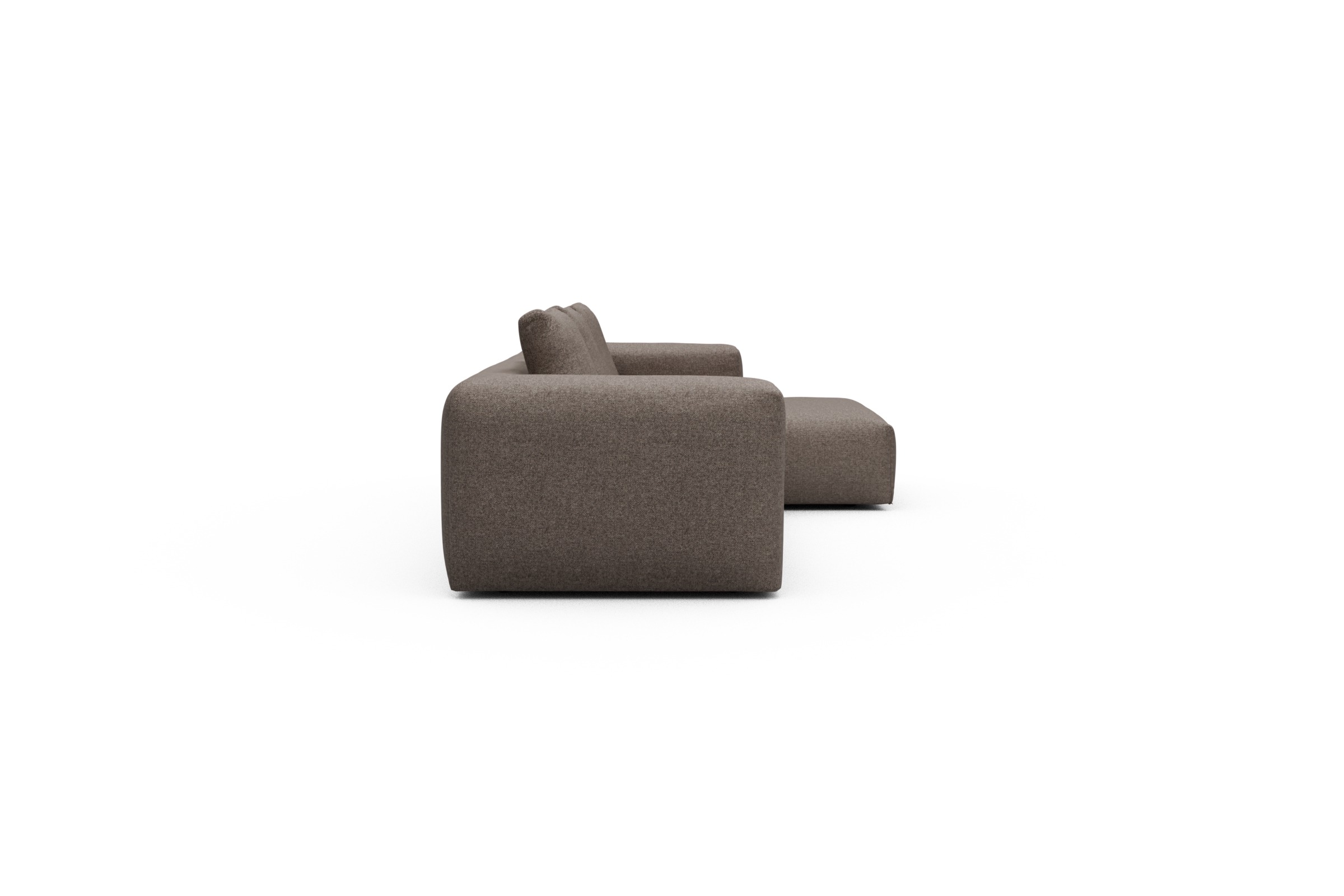 Ecksofa Fred Chaiselongue rechts mit 2,5-Sitzer Sama-Stone
