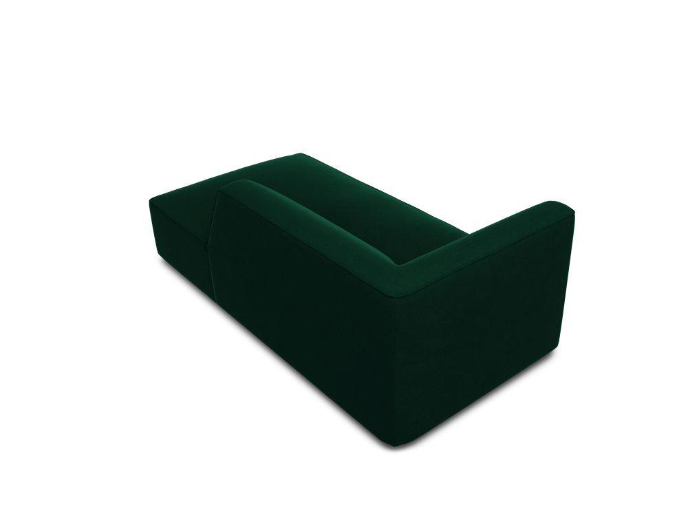 Cosmopolitan Design Chaiselongue Siena Samt Salvador Flaschengrün Rechts