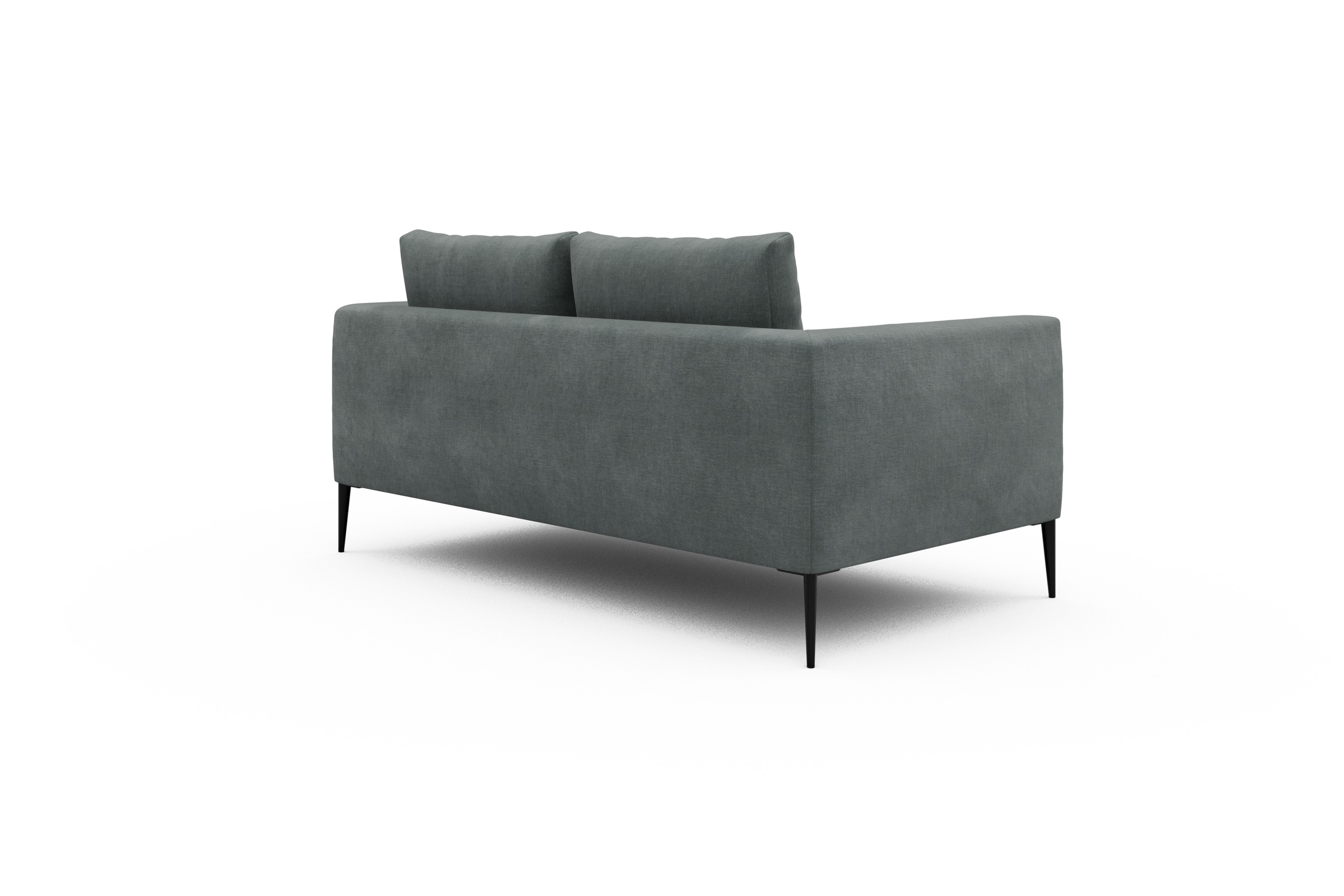 Sofa Paul 2-Sitzer Smooth-Silver-Grey