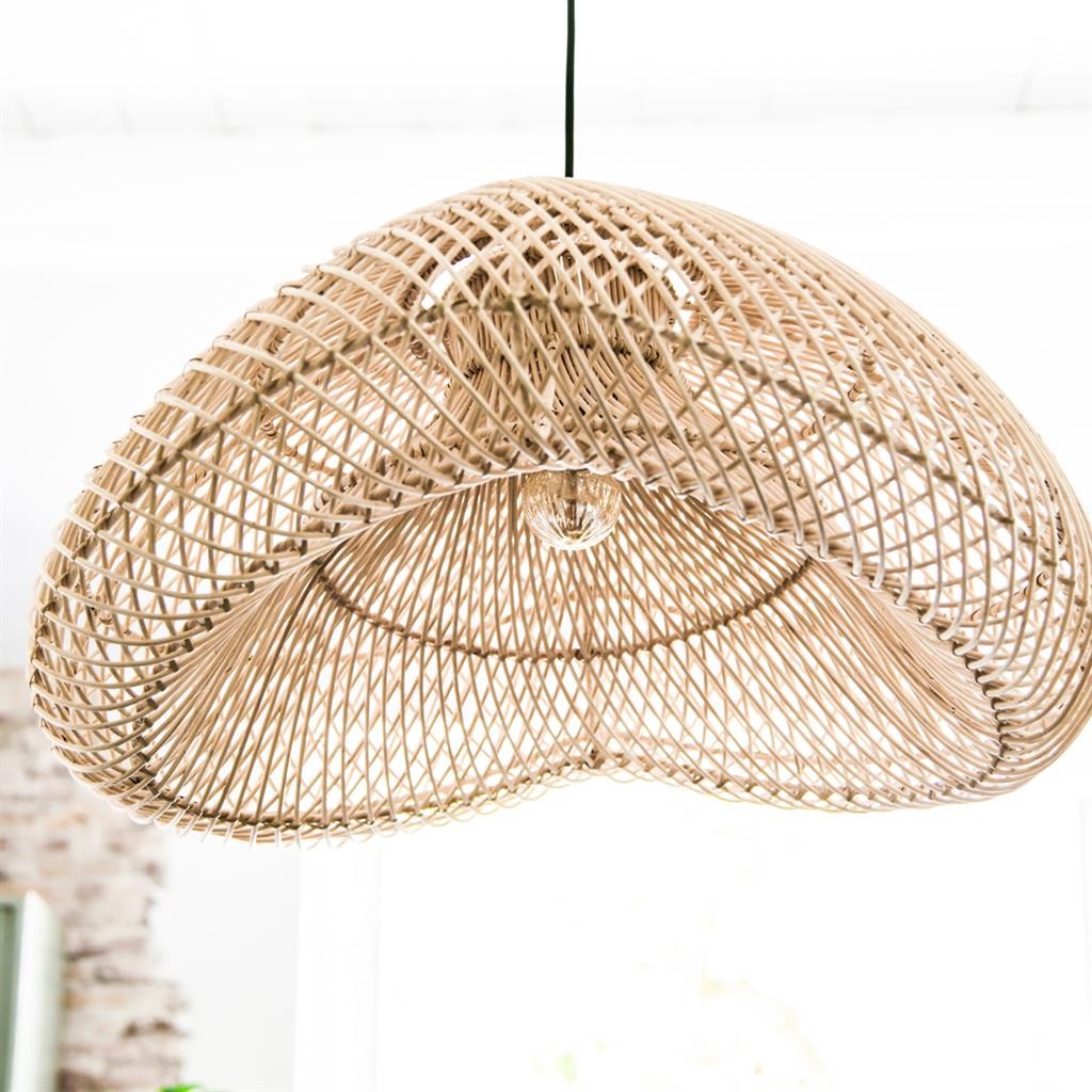 Raw Materials Maze Rattan-Hängelampe Organic L Ø 57x31cm