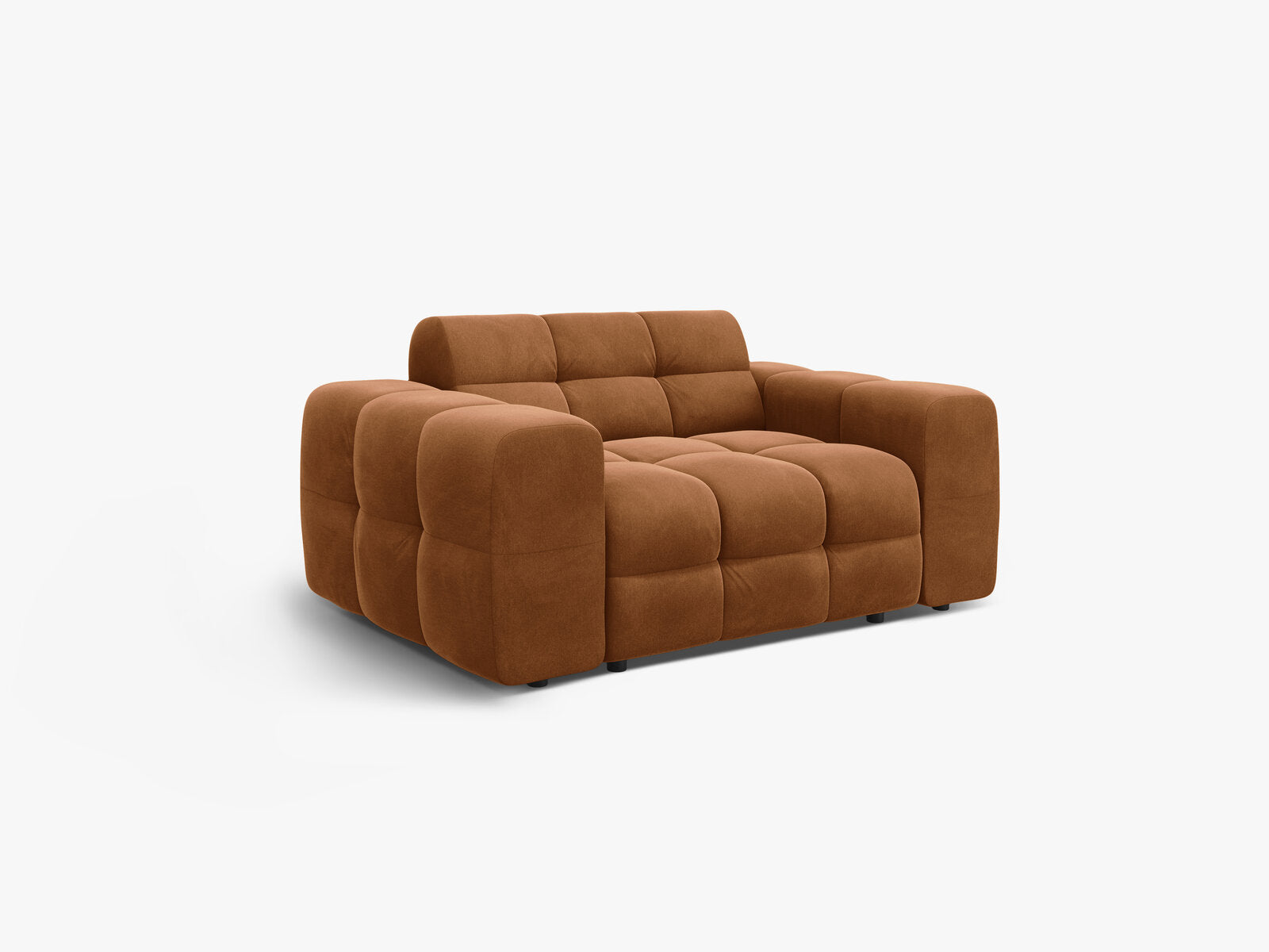 Micadoni Sofa Kendal 2-Sitzer Samt Kamel