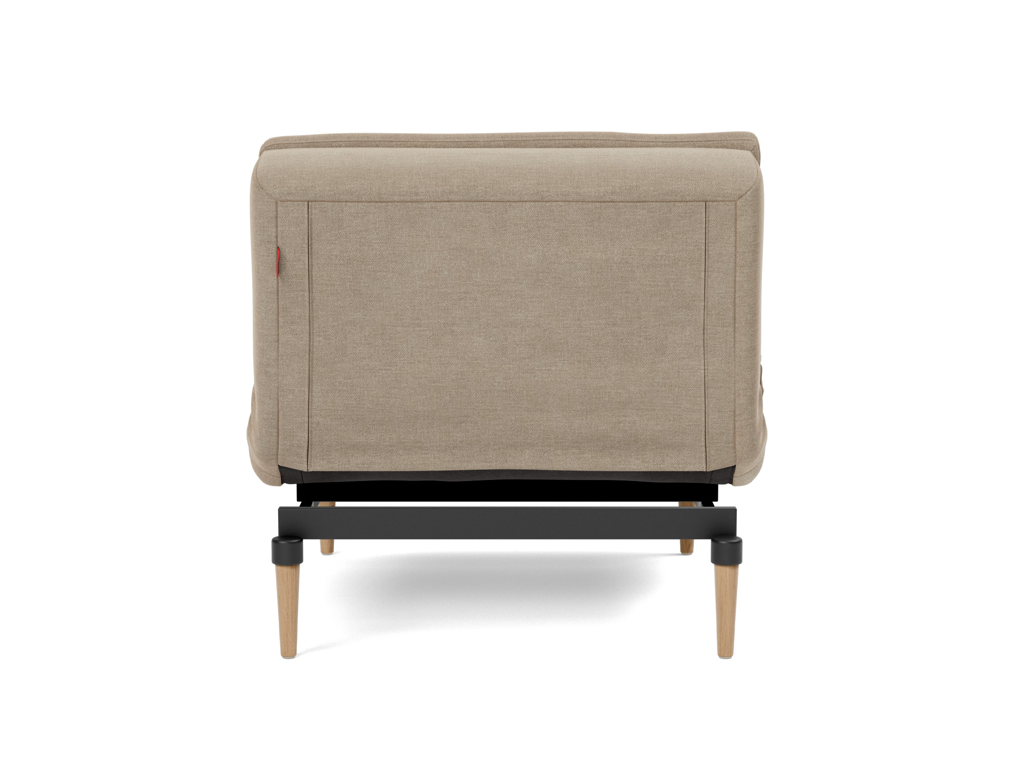 Sessel Dublexo Flachgewebe Phobos 587-Mocha Beine Styletto Eiche hell