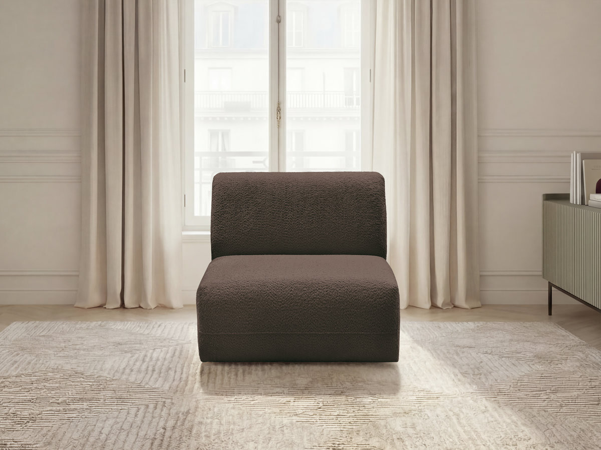 Bobochic Anda Sofamodul 1-Sitzer 84 × 103 cm Chenille Braun