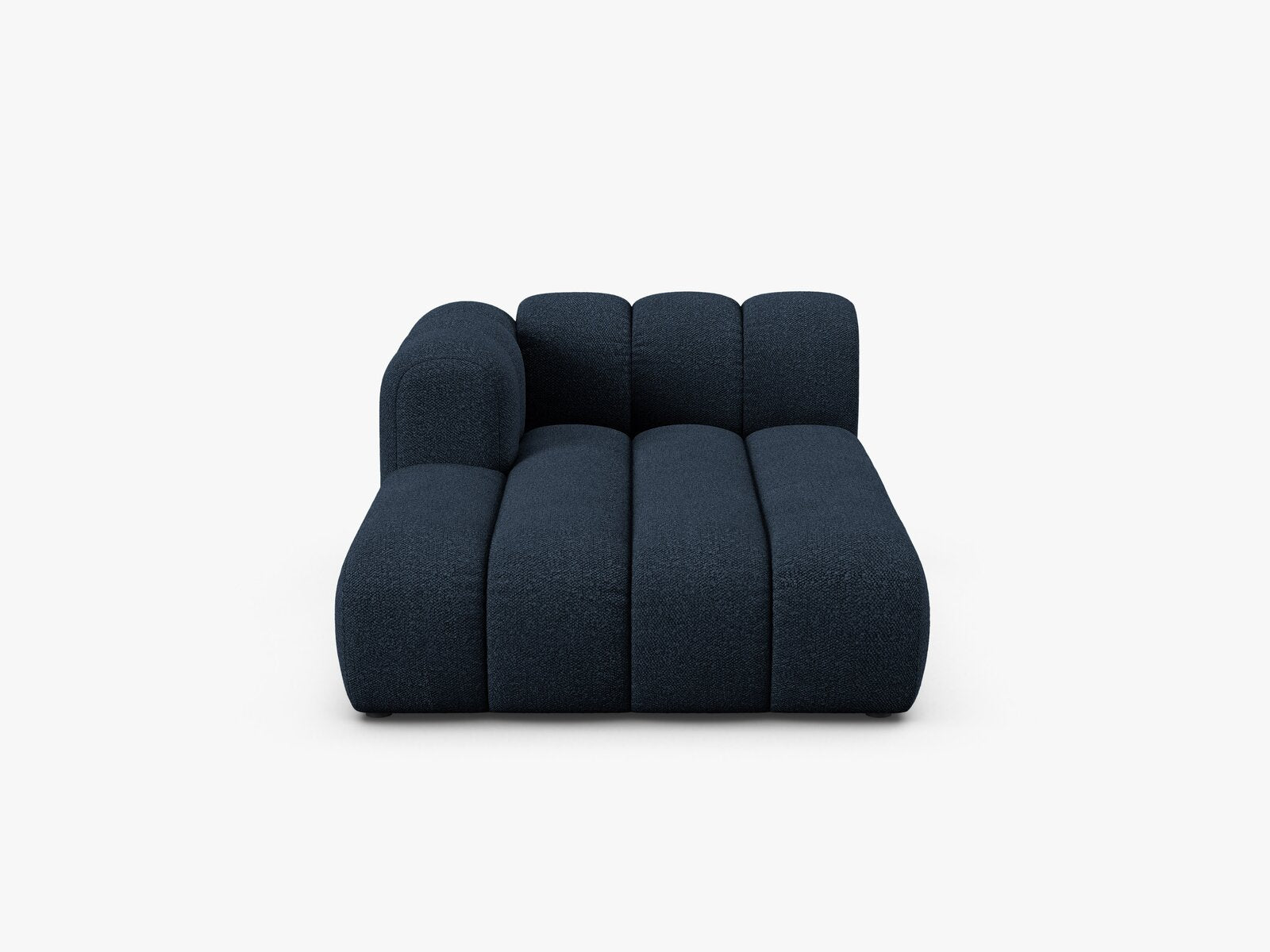Micadoni Recamiere Lupine 2-Sitzer Links Boucle Baloo Dunkelblau