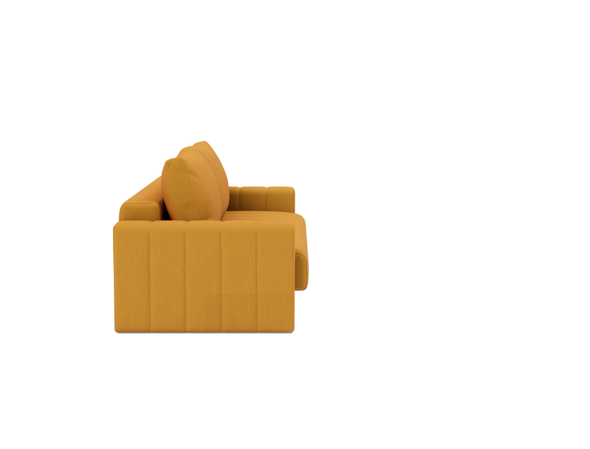 Schlafsofa Akello mit Armlehnen Flachgewebe Elegance 507-Burned-Curry