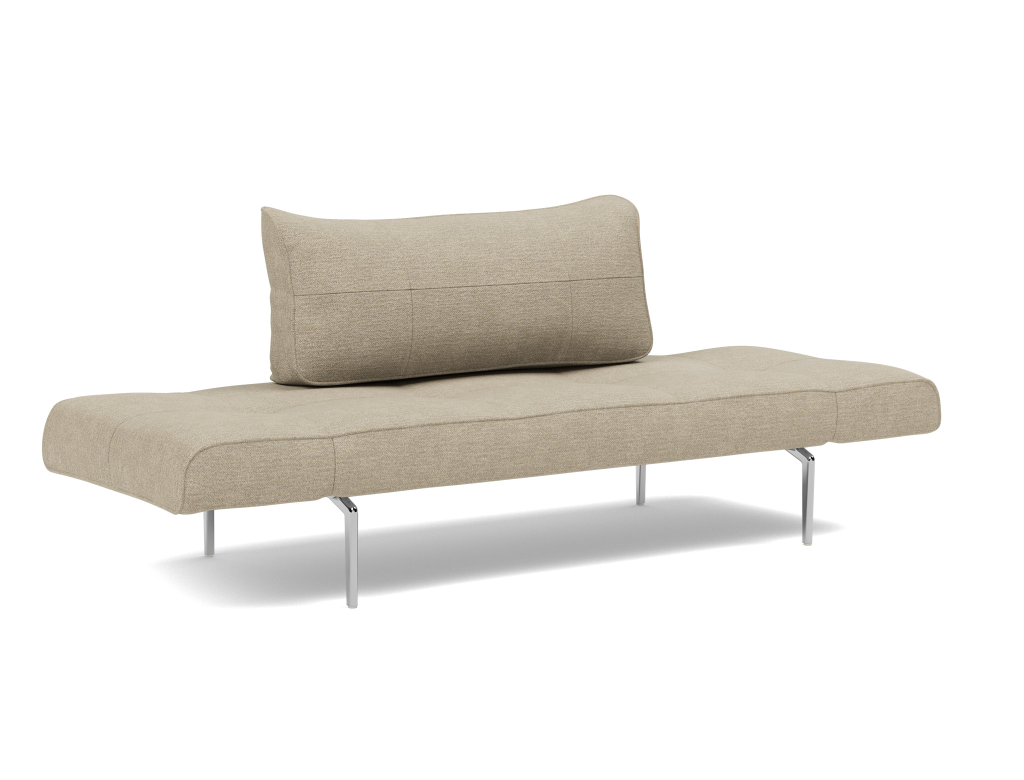 Tagesbett Zeal Strukturierter Stoff Taura 356-Sand Beine Straw Aluminium
