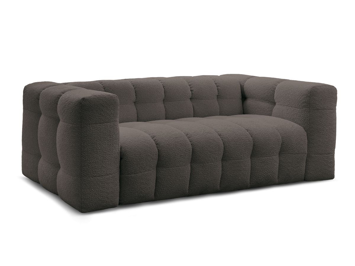 Bobochic Cloud Schlafsofa 3-Sitzer Bouclé-Stoff Braun