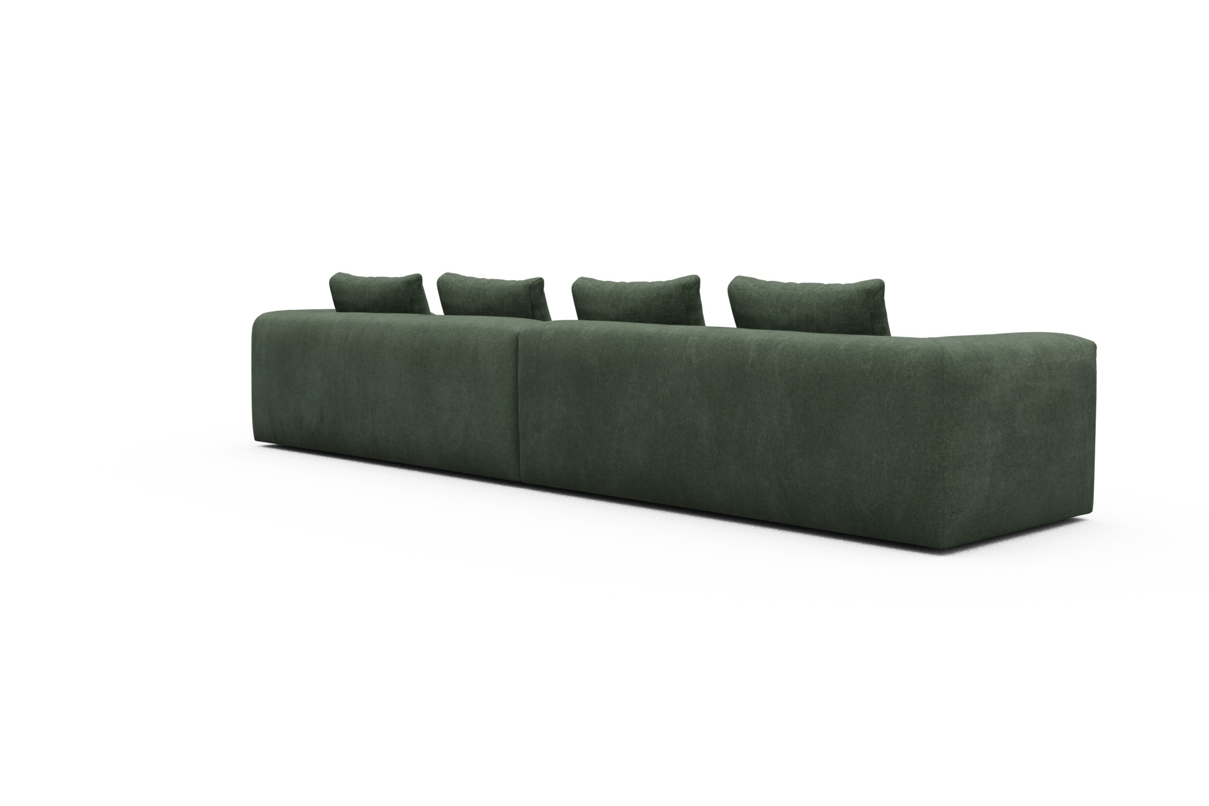 Sofa Modulares XXL Sofa Fred 5-Sitzer Casone-Forest-Green