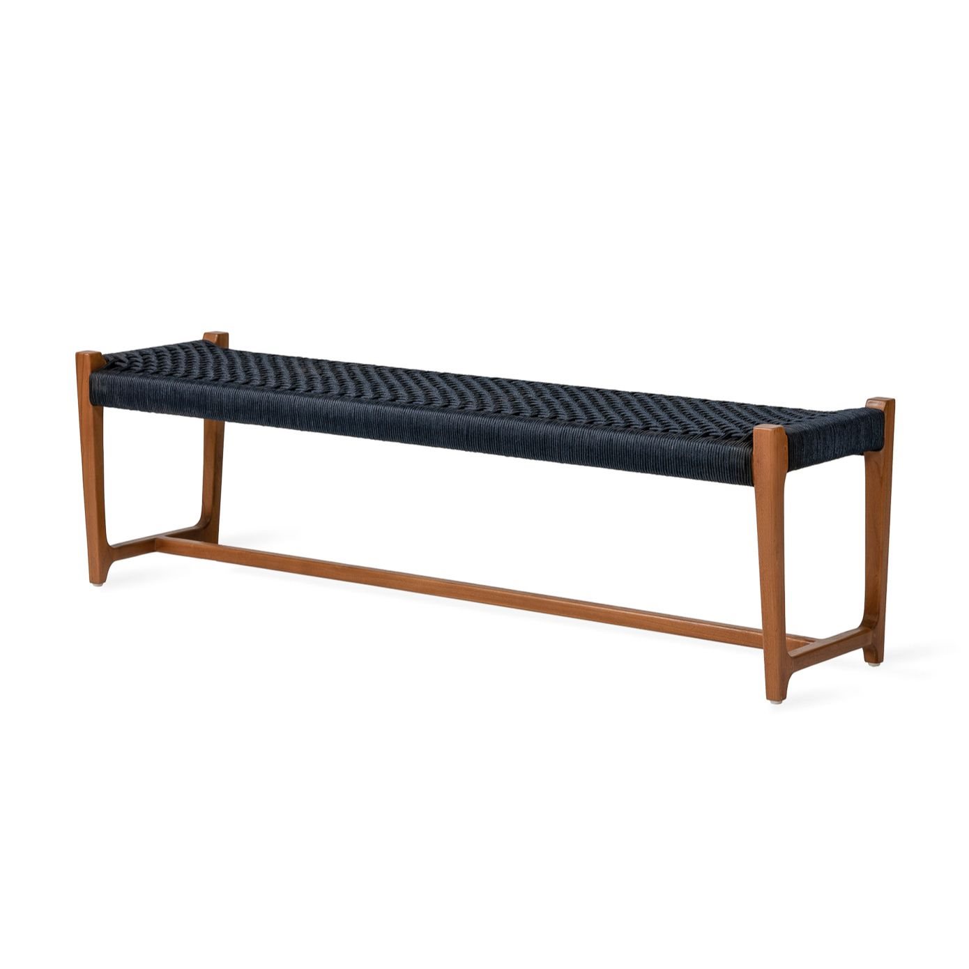 Jesper Home Outdoor-Bank Kuwana Indigo-Weave Gestell Bernstein 160cm