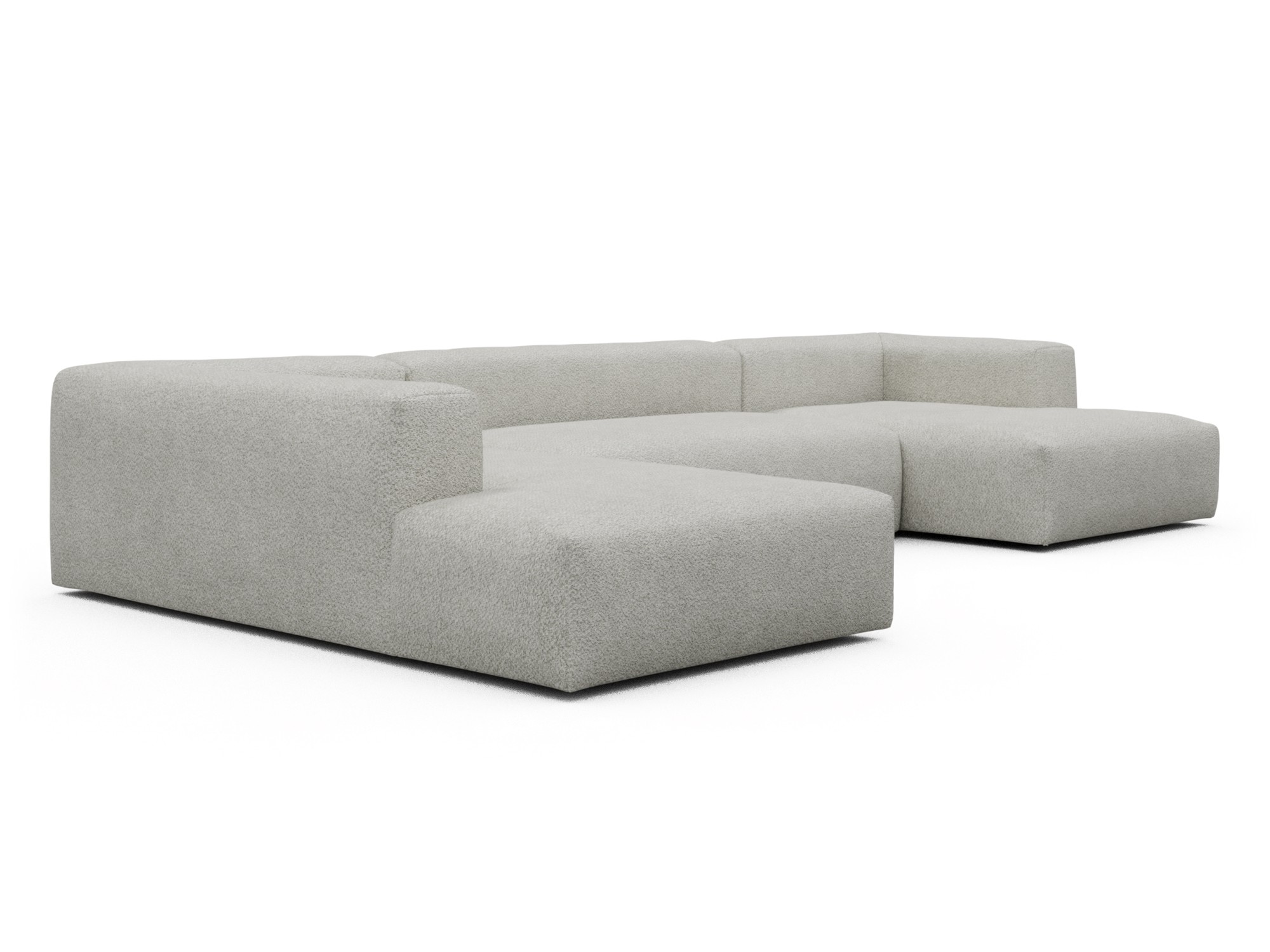 Skandi Home Wohnlandschaft Fred Relax-Ecke links mit 2-Sitzer und Chaiselongue rechts Vanora-Warm-Sand moebelfaktor