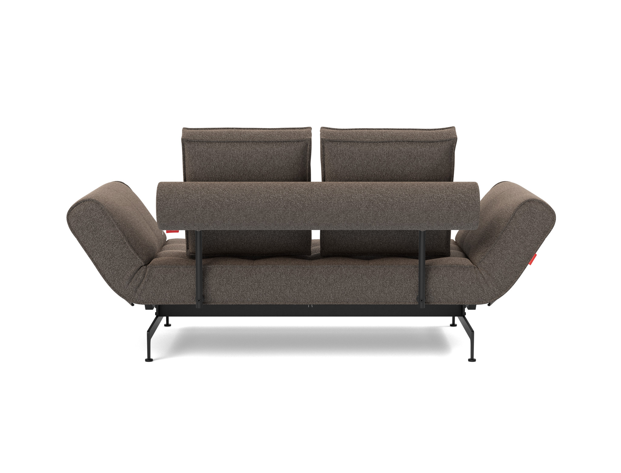 Tagesbett Ghia Boucle Skandi 530-Taupe Beine Laser schwarz