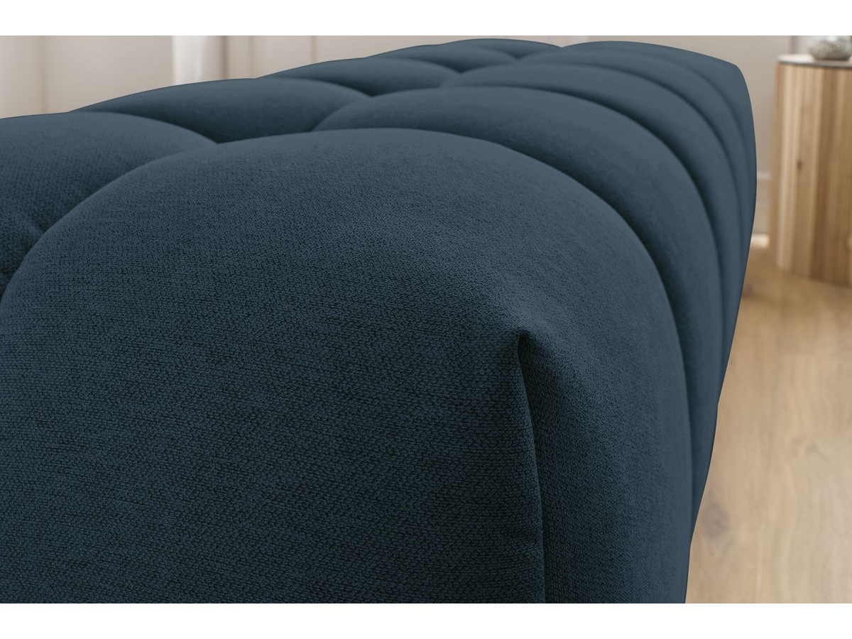 Bobochic Mont-blanc Pouf Melange-Stoff Dunkelblau