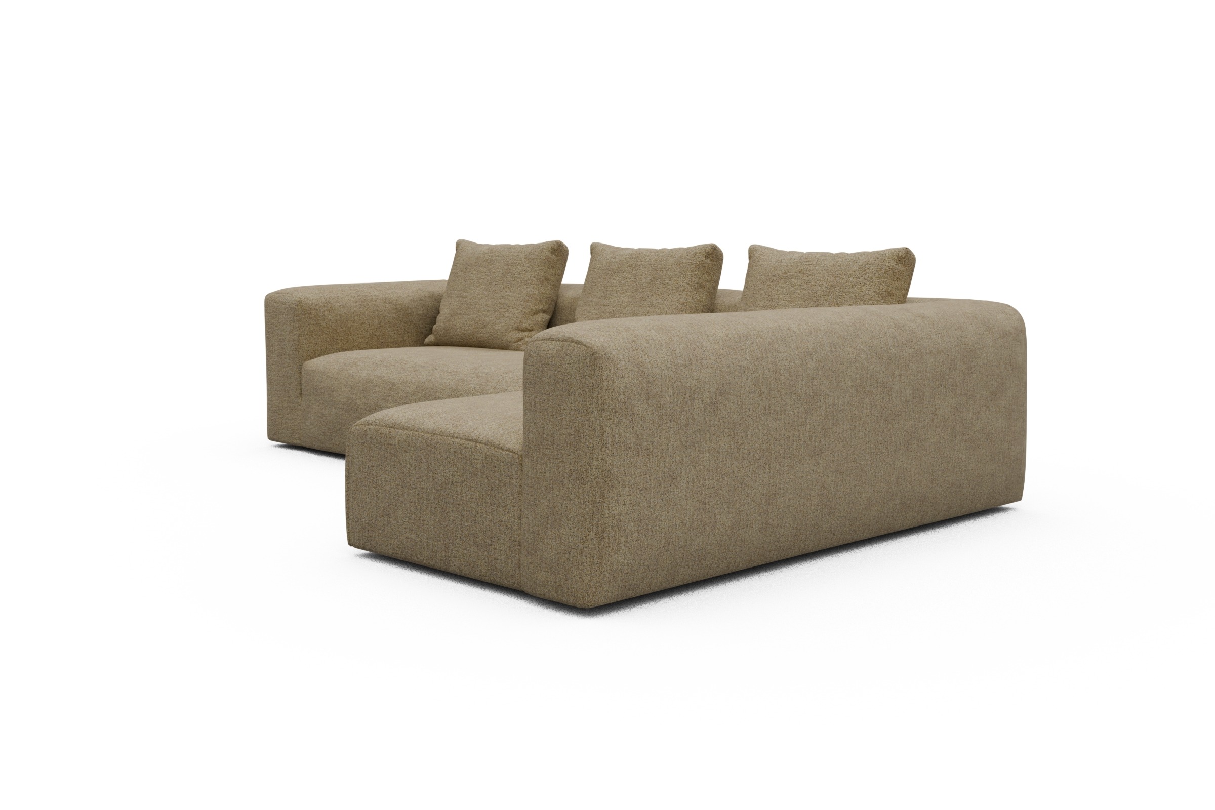 Ecksofa Fred 2x 2,5-Sitzer rechts offen Carreno-Silician-Yellow