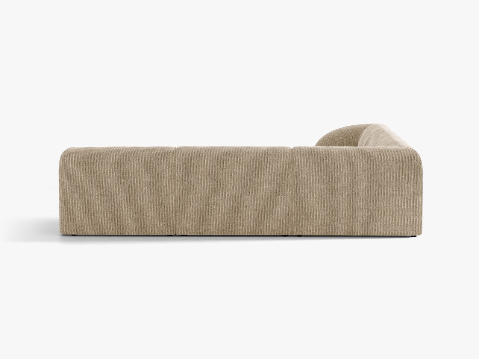 Micadoni 5-Sitzer Symmetrisches Ecksofa Miley Chenille Eden Beige