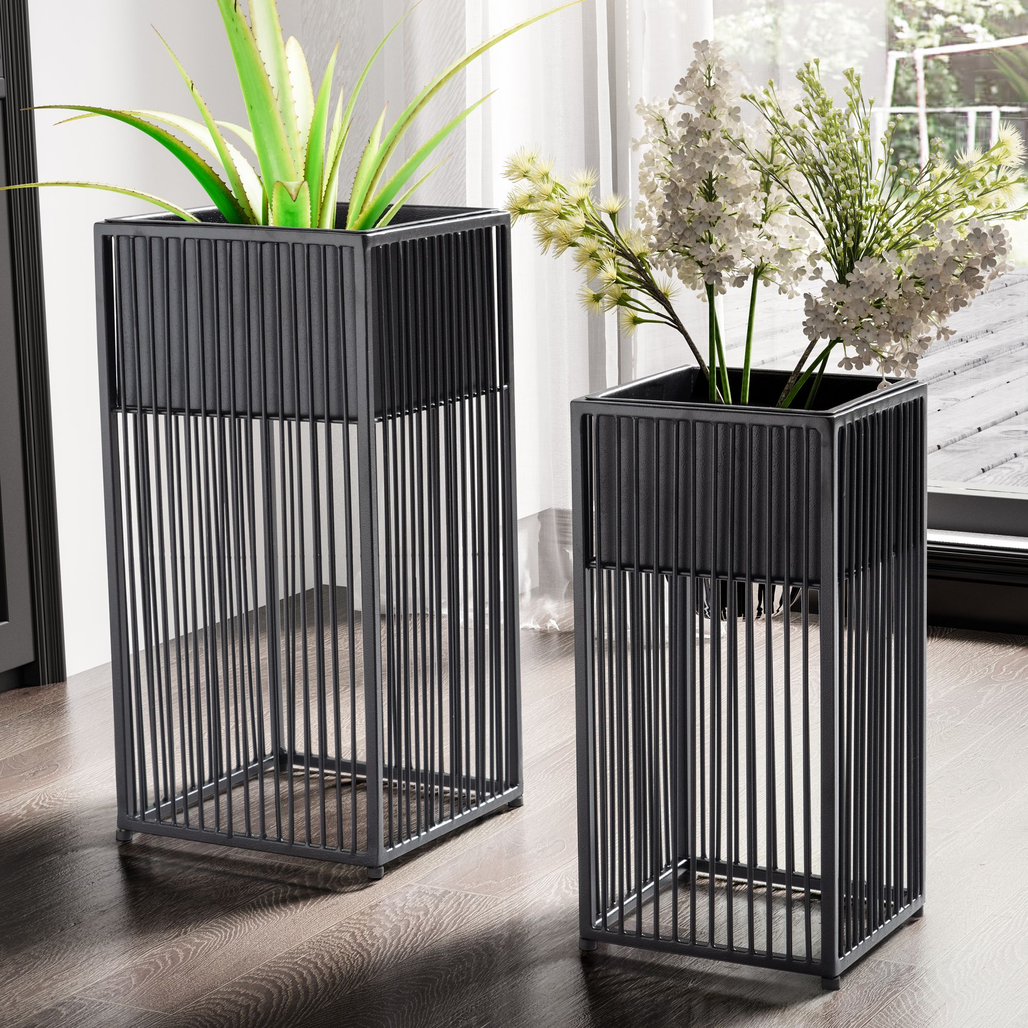 Blumentopf Birtavarre Schwarz