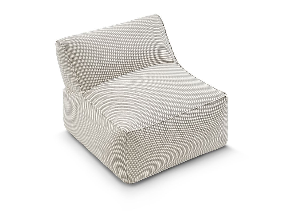 Bobochic Riviera Sofamodul 1-Sitzer Melange-Stoff Beige