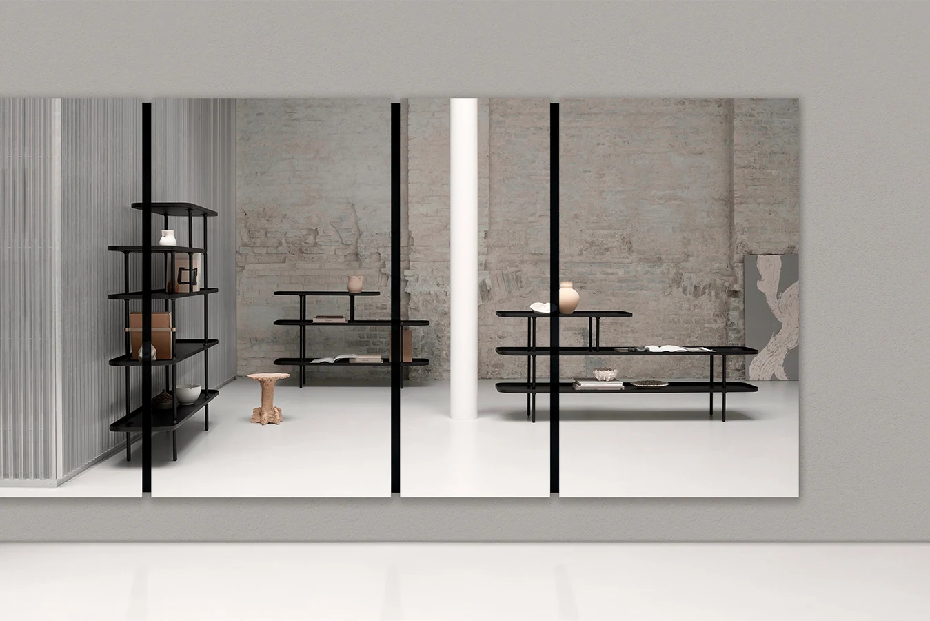 deKnudt Luna Black Rect. L – Raumansicht 5