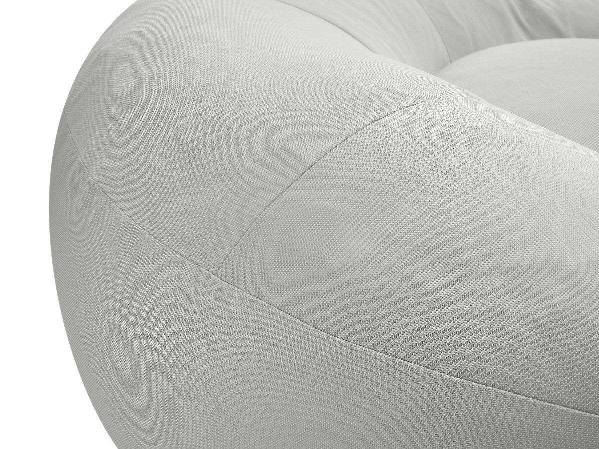 Bobochic Eloane Pouf Stoff Hellgrau, 150 cm