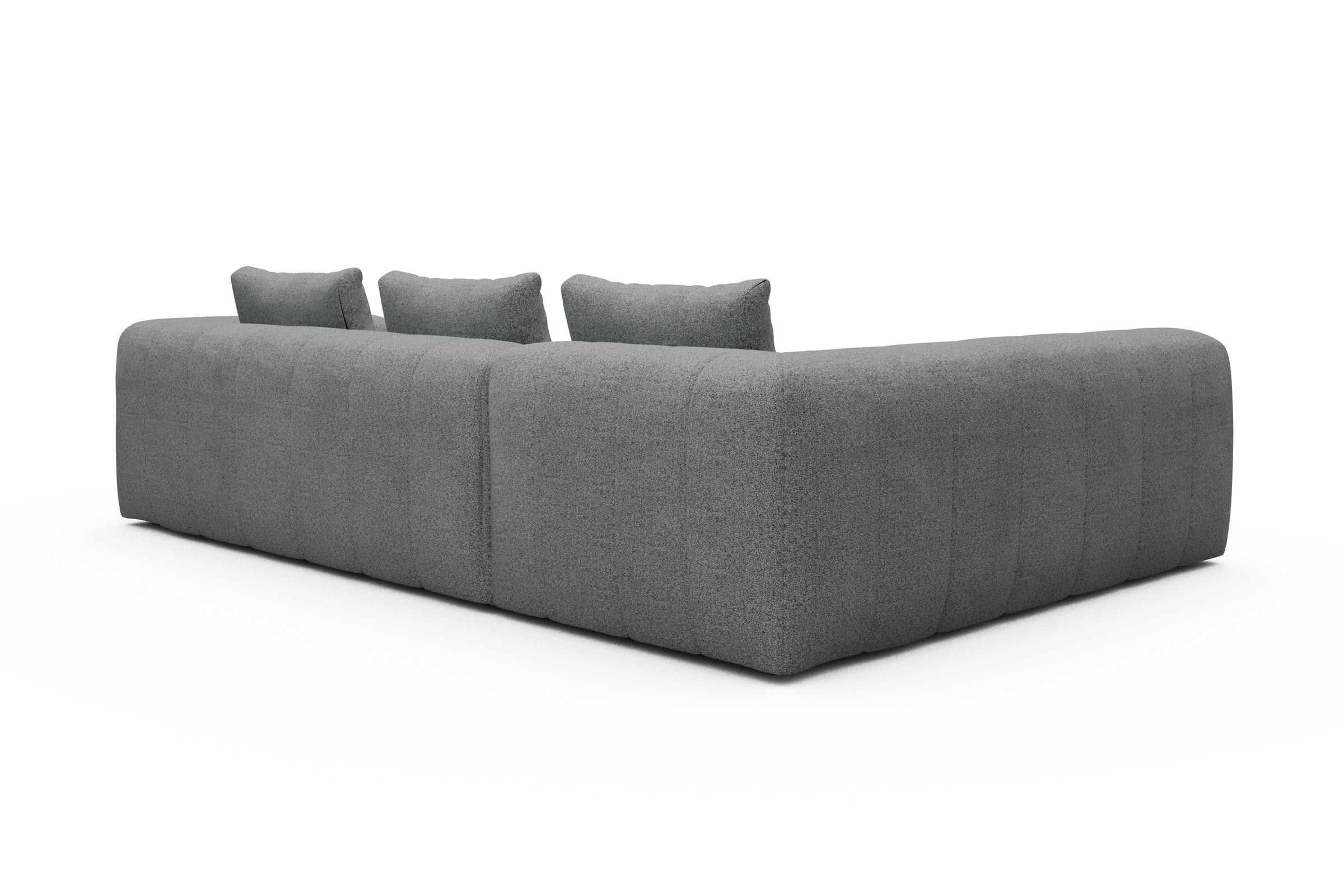 Ecksofa Hugo 2x 2,5-Sitzer Armlehne rechts Aivi-Gravet-Grey