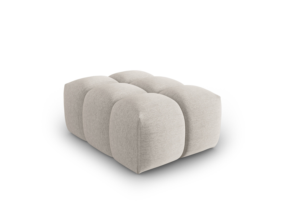 Cosmopolitan Design Pouf Verona Strukturierter Stoff Sorella Beige