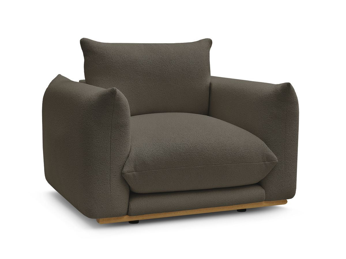 Bouclé-Stoff · Braun